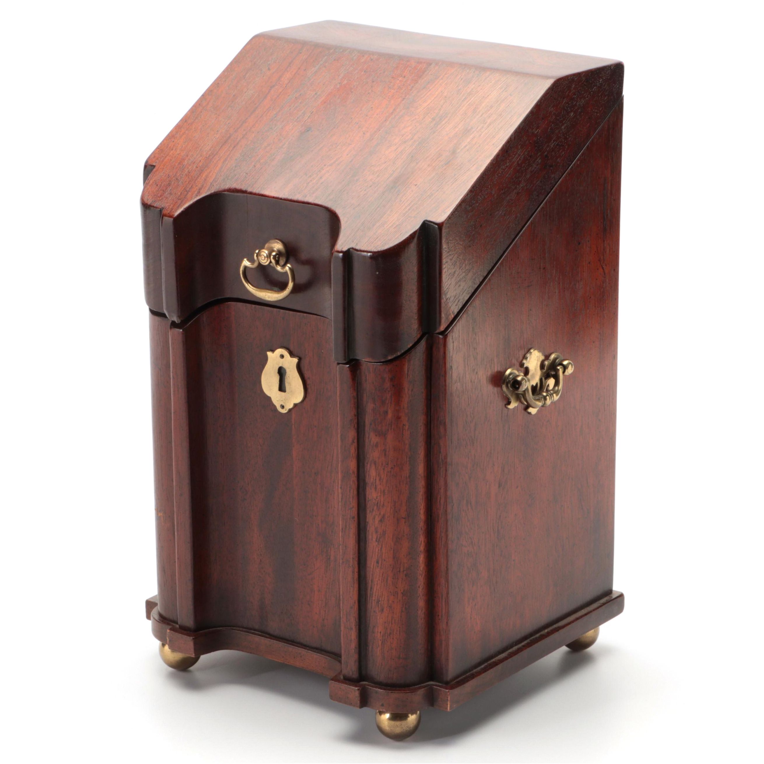 Georgian Style Mahogany Knife Box