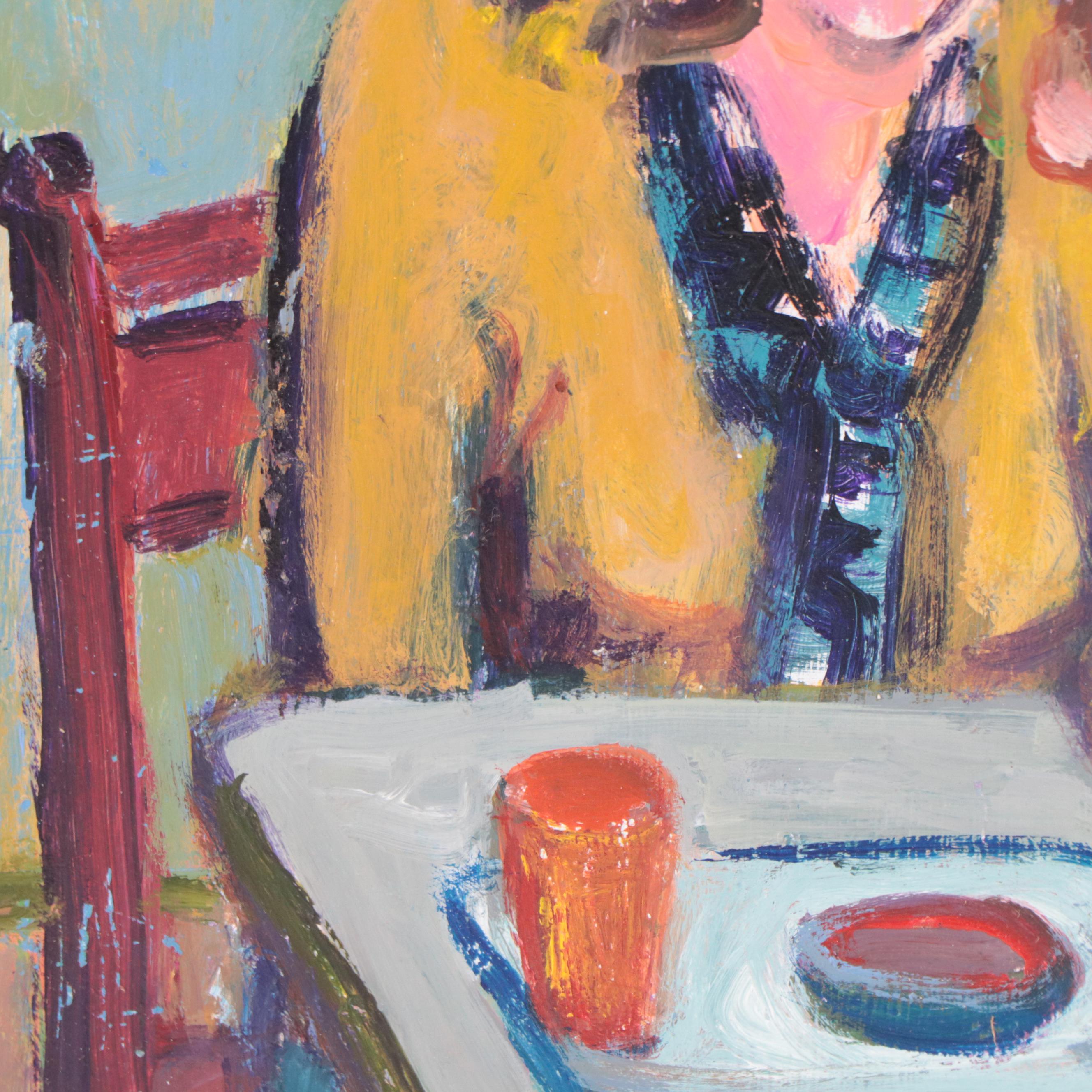 Marina Mozhayeva Oil Painting of Dining Figure