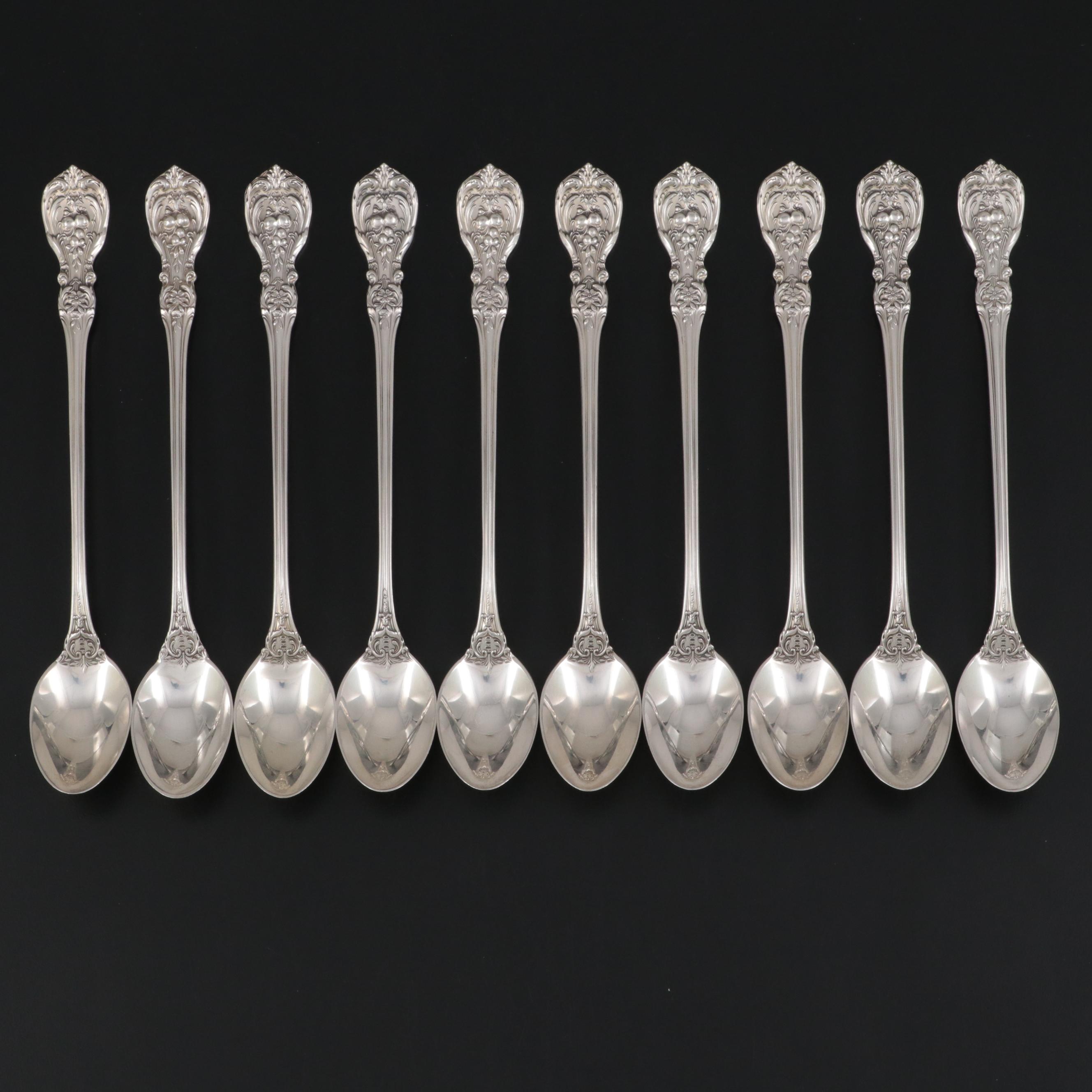 Reed & Barton "Francis I" Sterling Silver Iced Tea Spoons