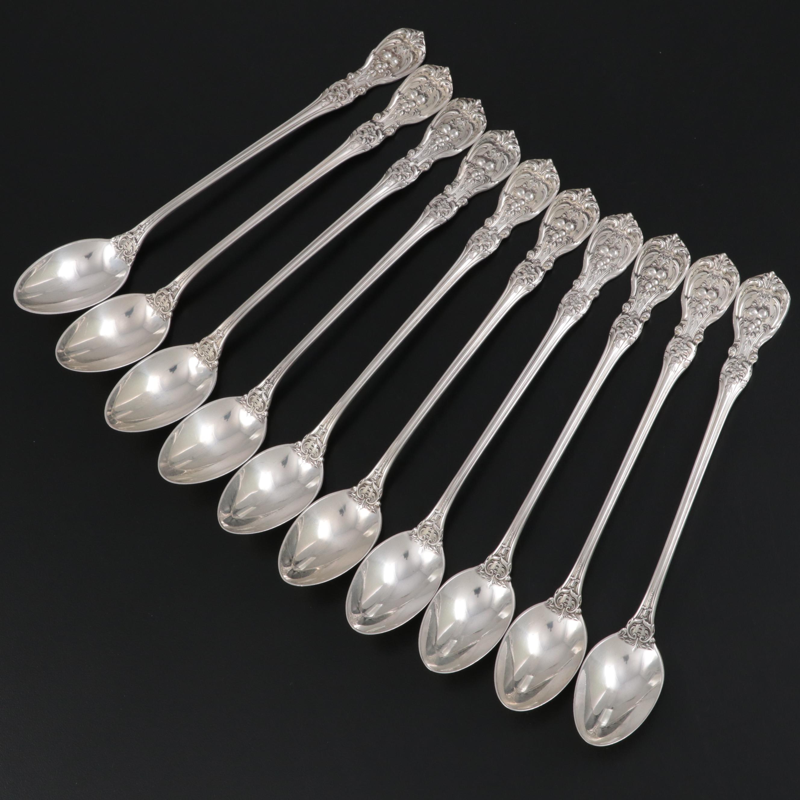 Reed & Barton "Francis I" Sterling Silver Iced Tea Spoons