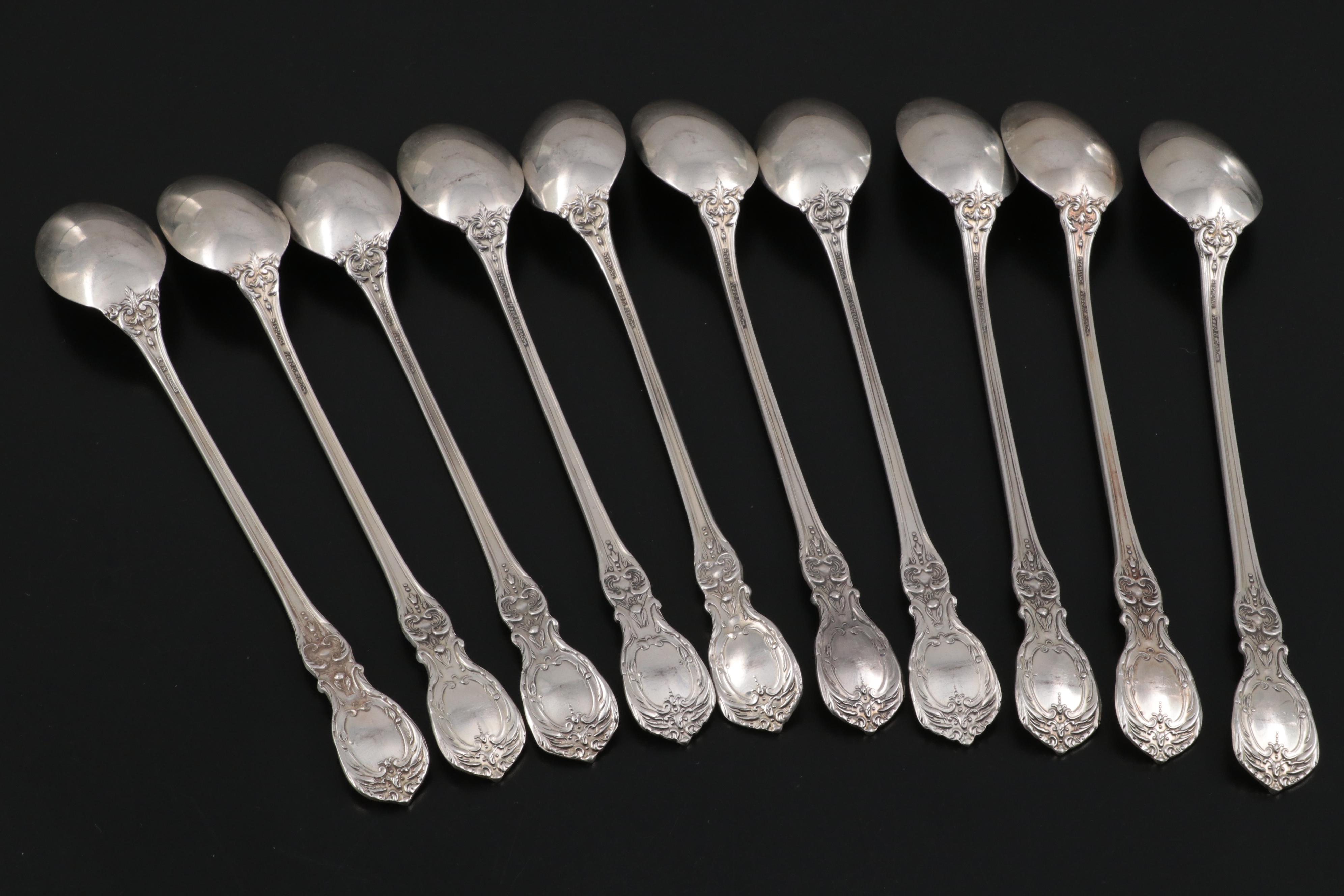 Reed & Barton "Francis I" Sterling Silver Iced Tea Spoons