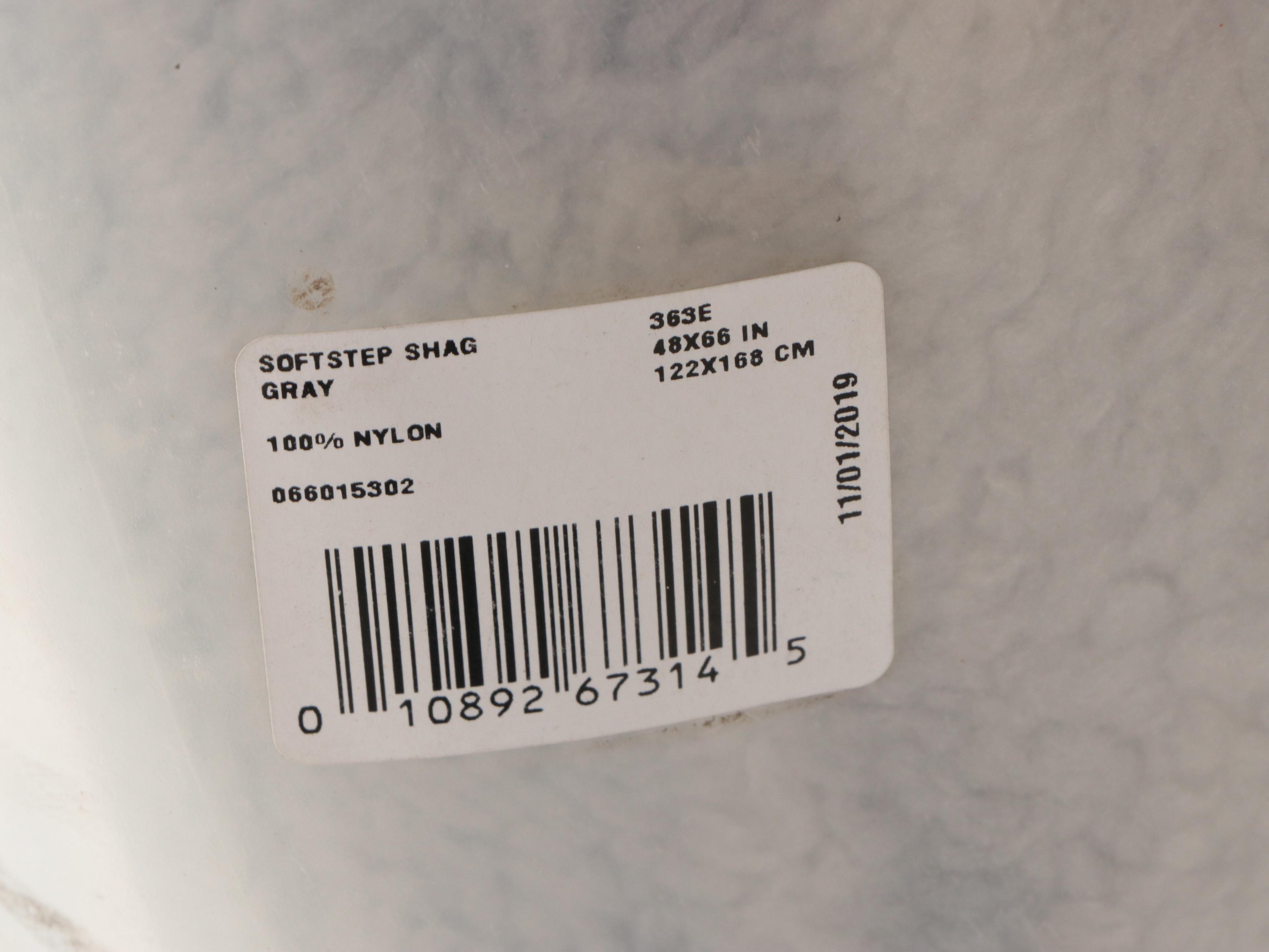 4' x 5'6 Machine Made Room Essentials Grey Plush Shag Area Rug