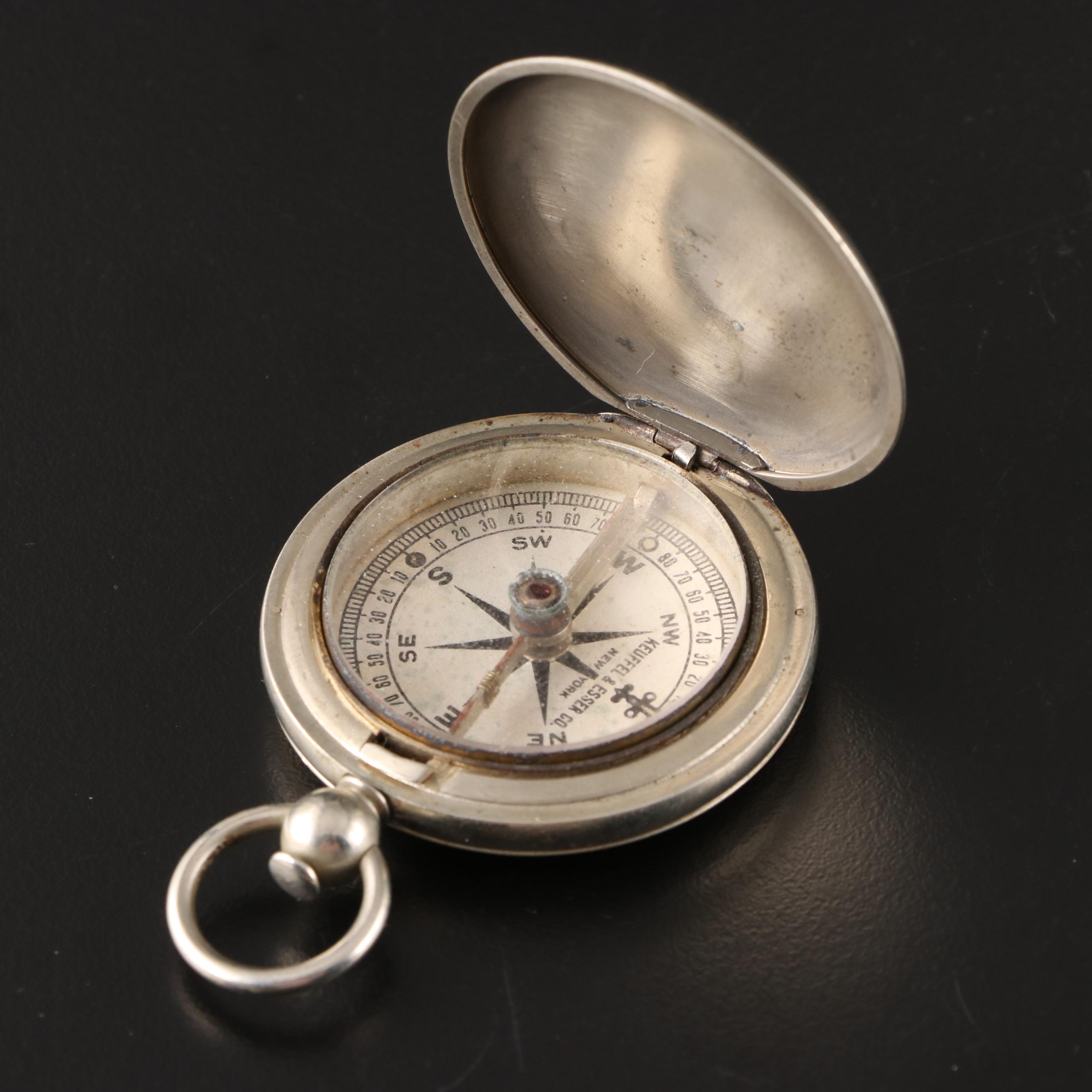 WWII Era Schwab & Wuischpard and Keuffel & Esser Co. Pocket Compasses
