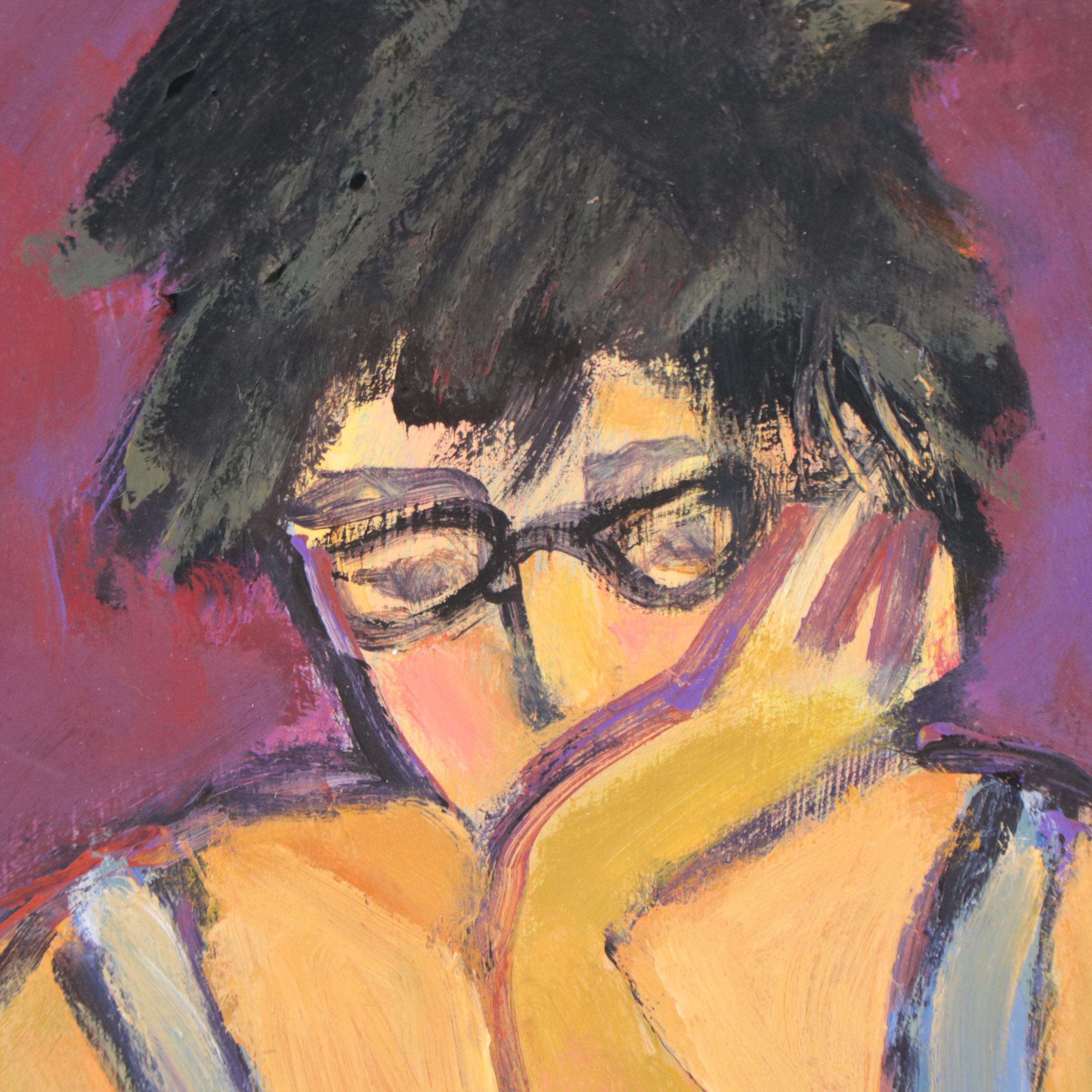 Marina Mozhayeva Oil Portrait of Seated Figure