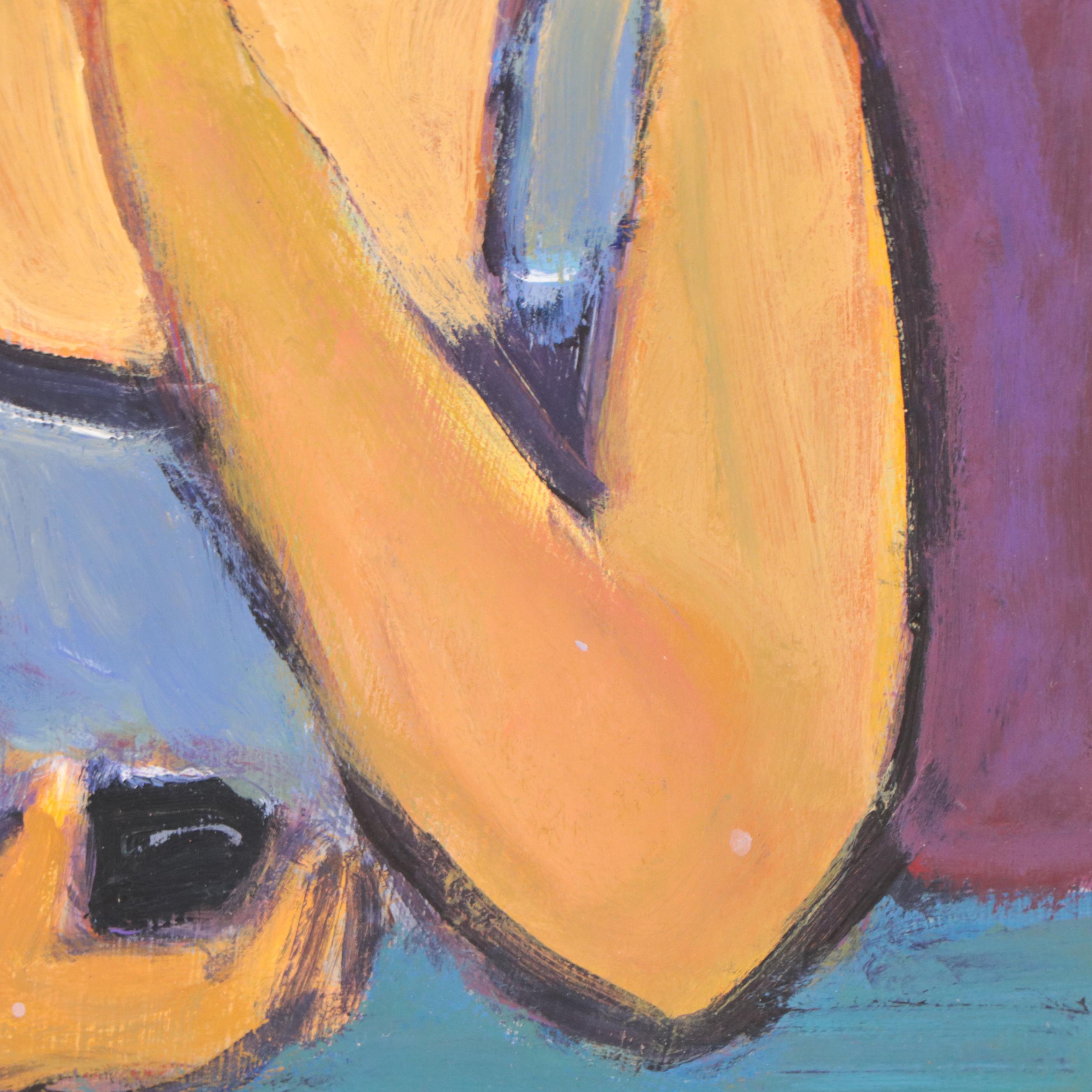 Marina Mozhayeva Oil Portrait of Seated Figure