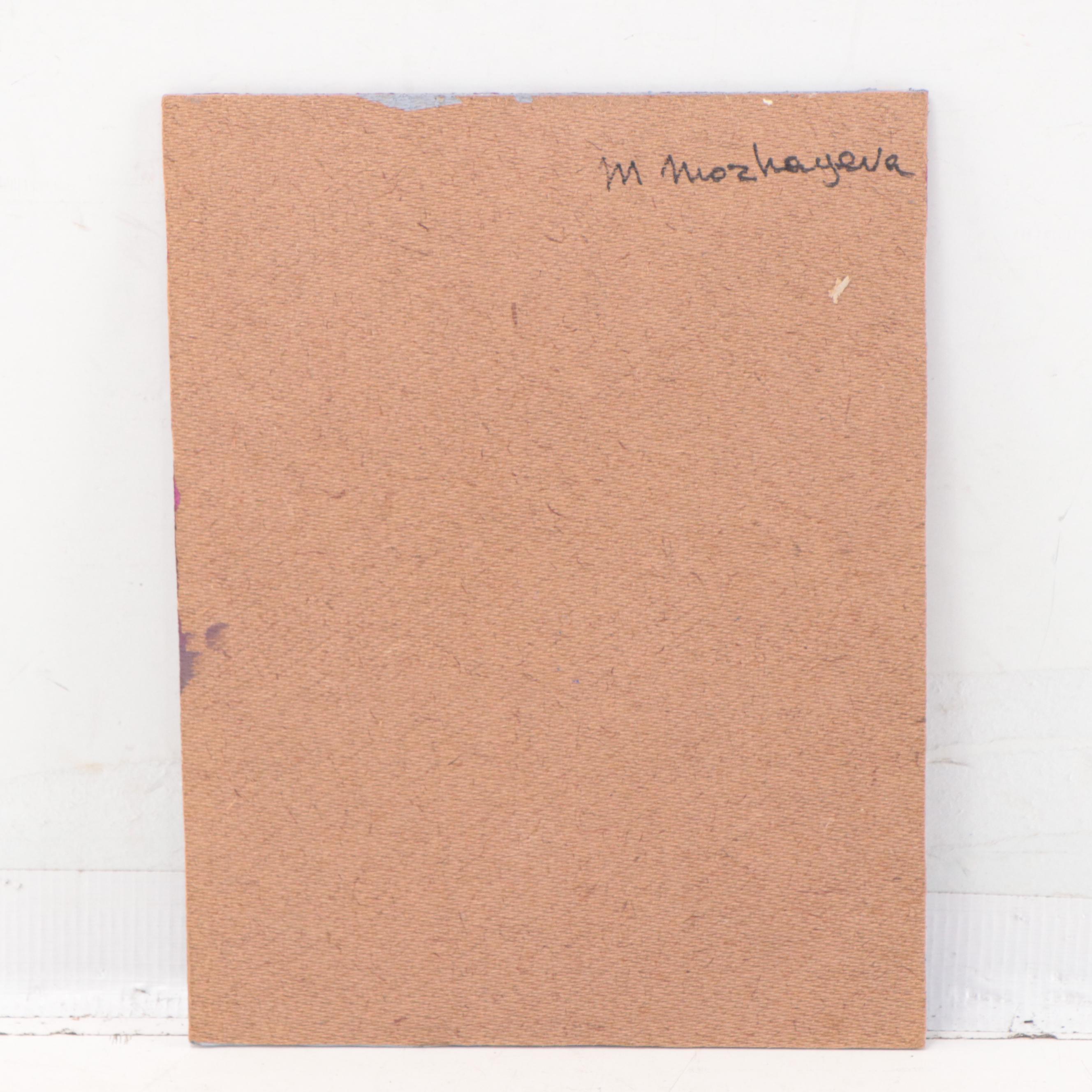 Marina Mozhayeva Oil Portrait of Seated Figure