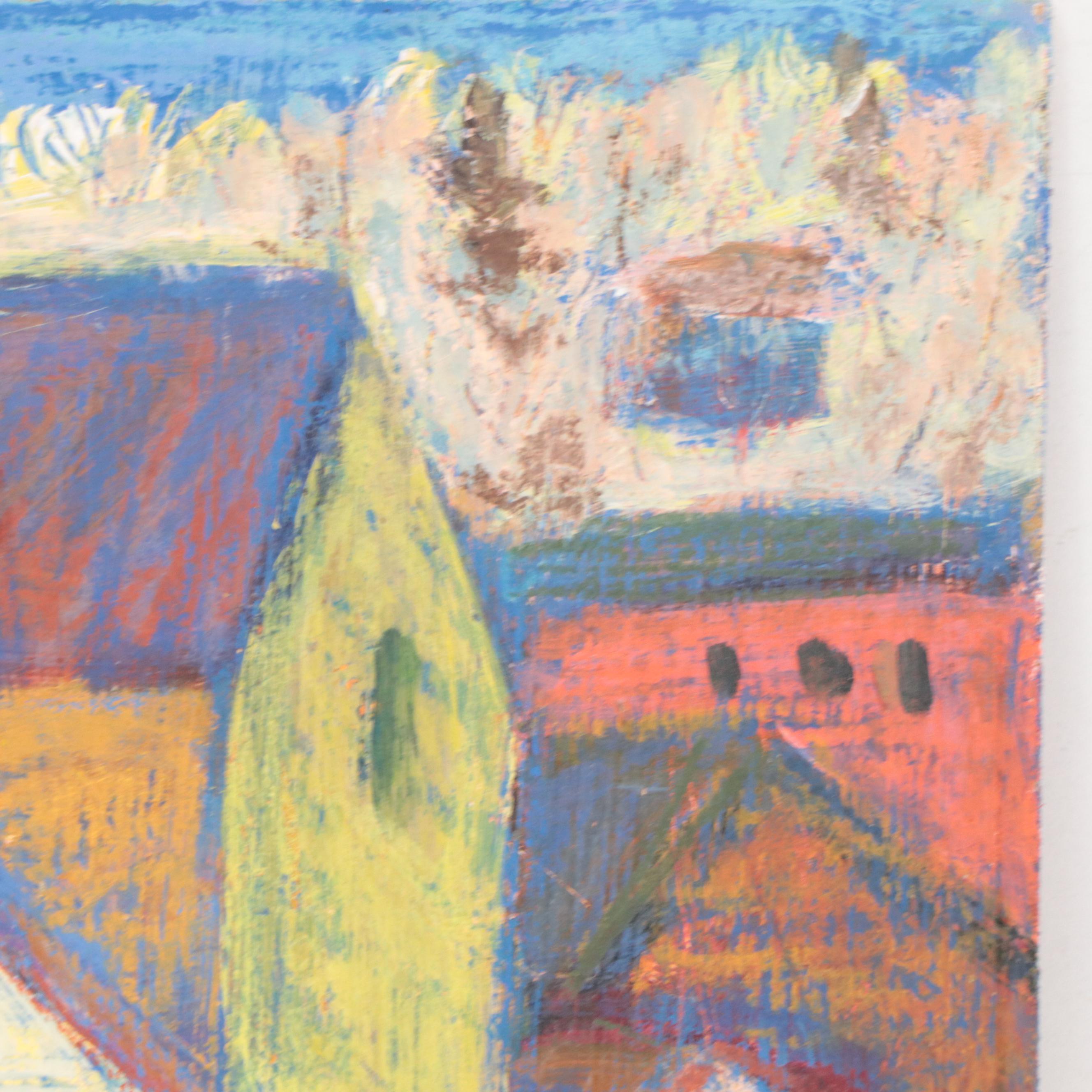 Marina Mozhayeva Street View Mixed Media Painting