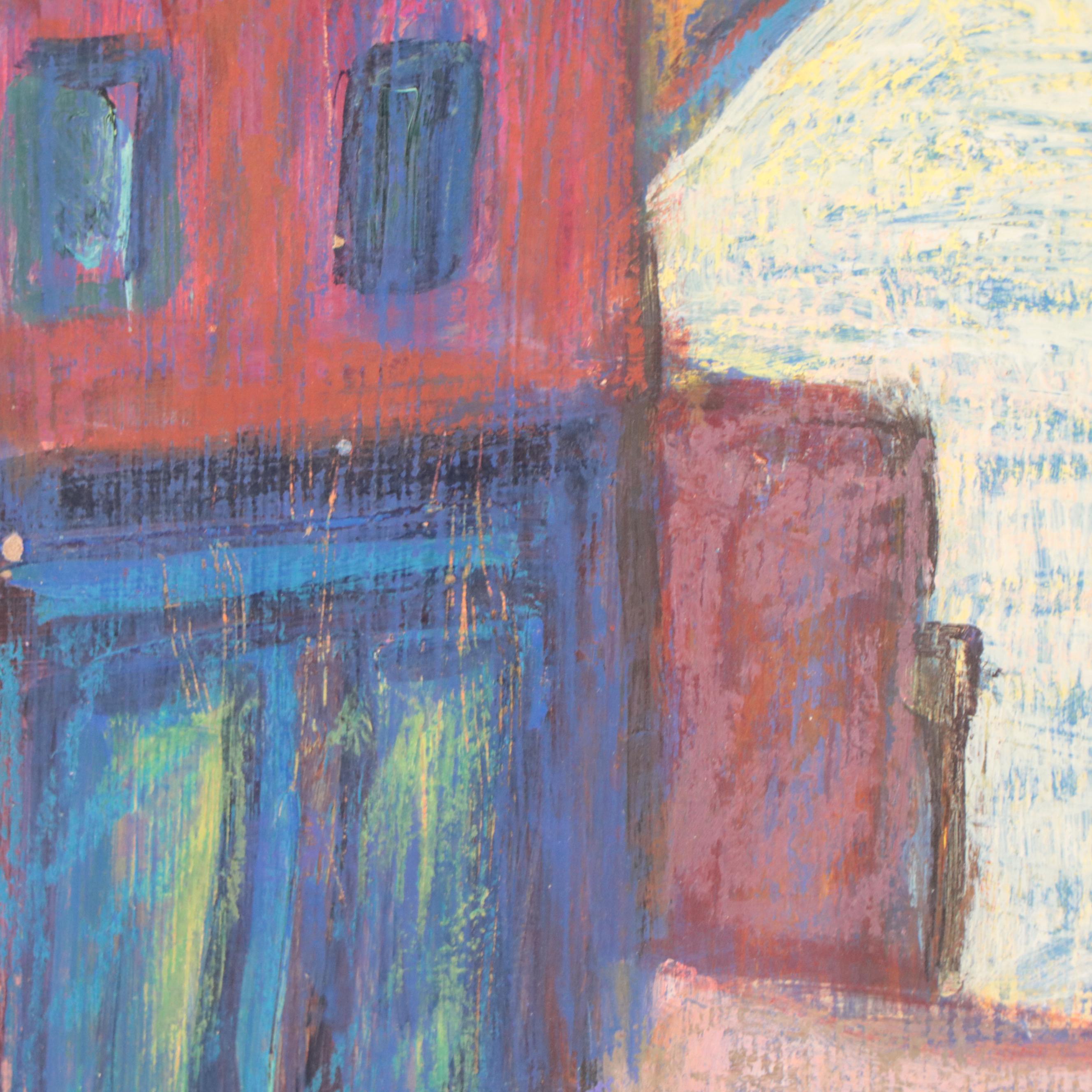 Marina Mozhayeva Street View Mixed Media Painting