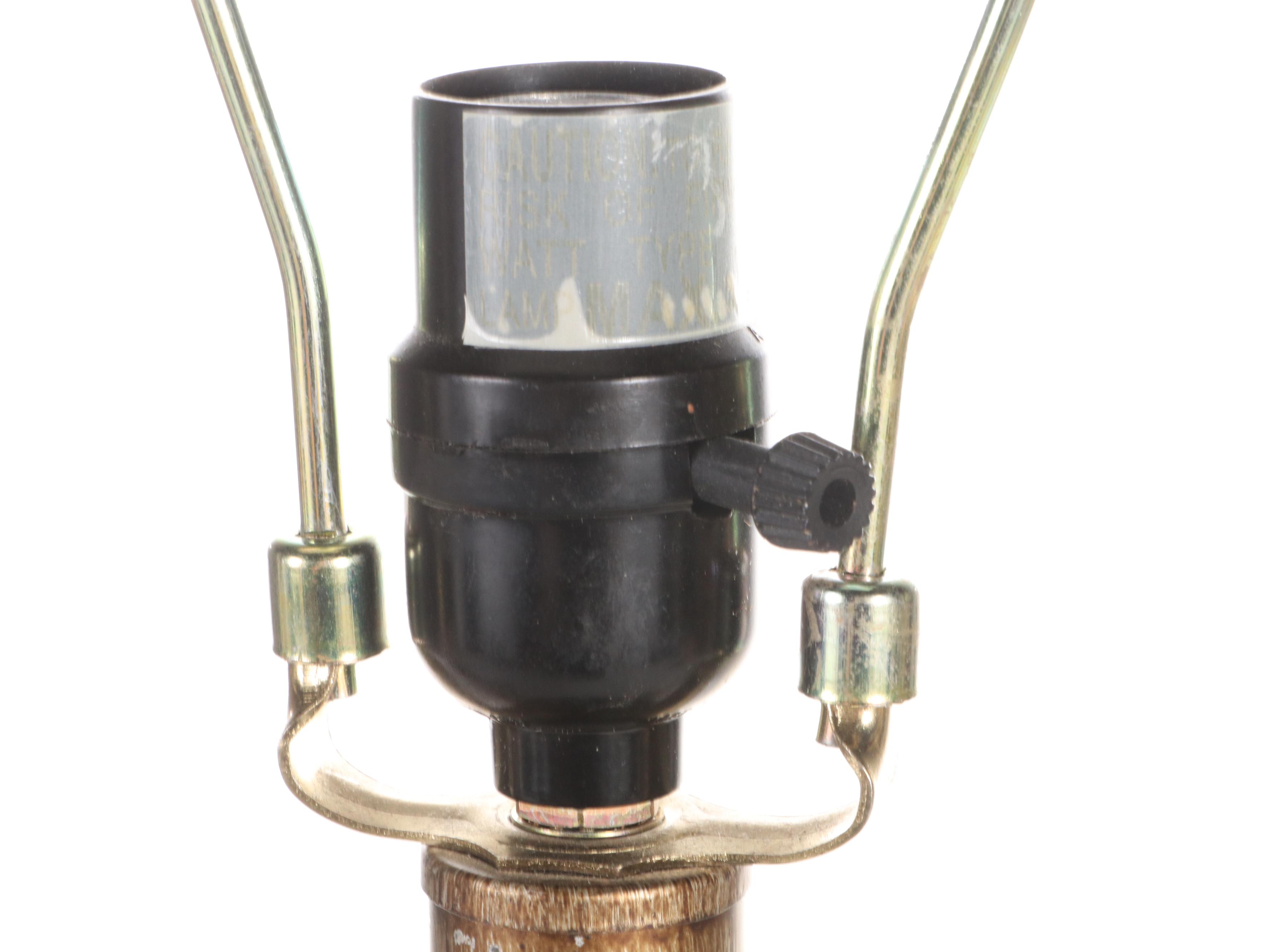 John-Richard Hand-Decorated Composite Lamp with Other Candlestick Table Lamps