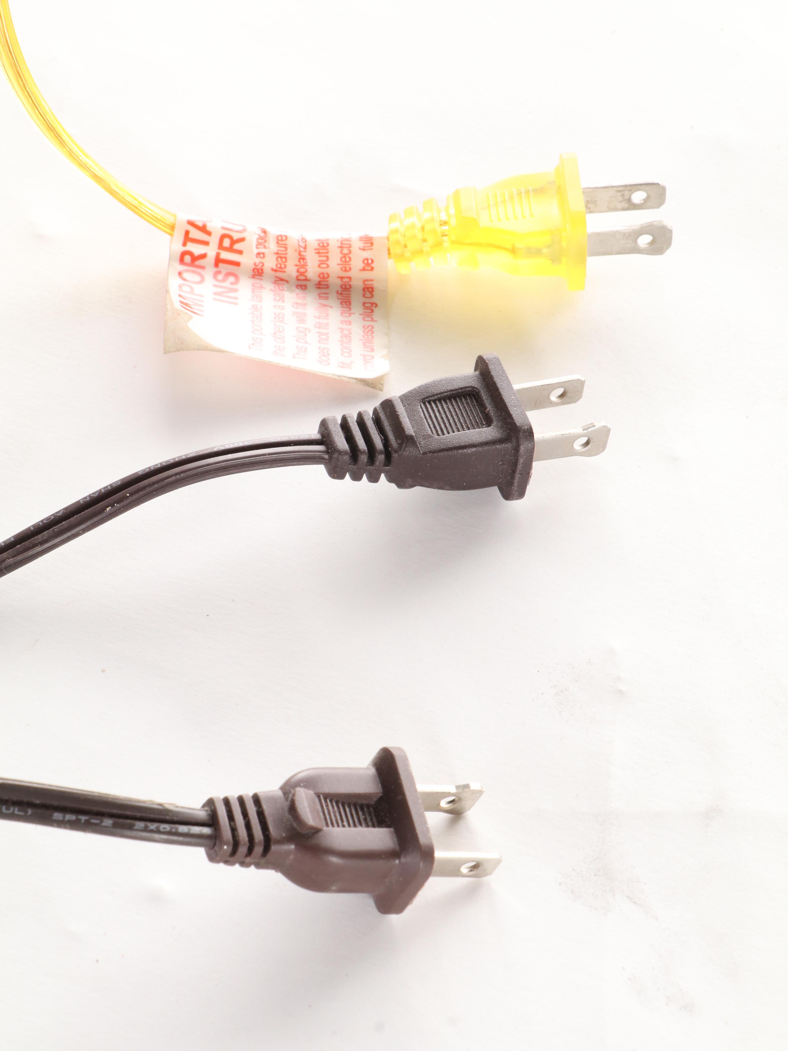 John-Richard Hand-Decorated Composite Lamp with Other Candlestick Table Lamps