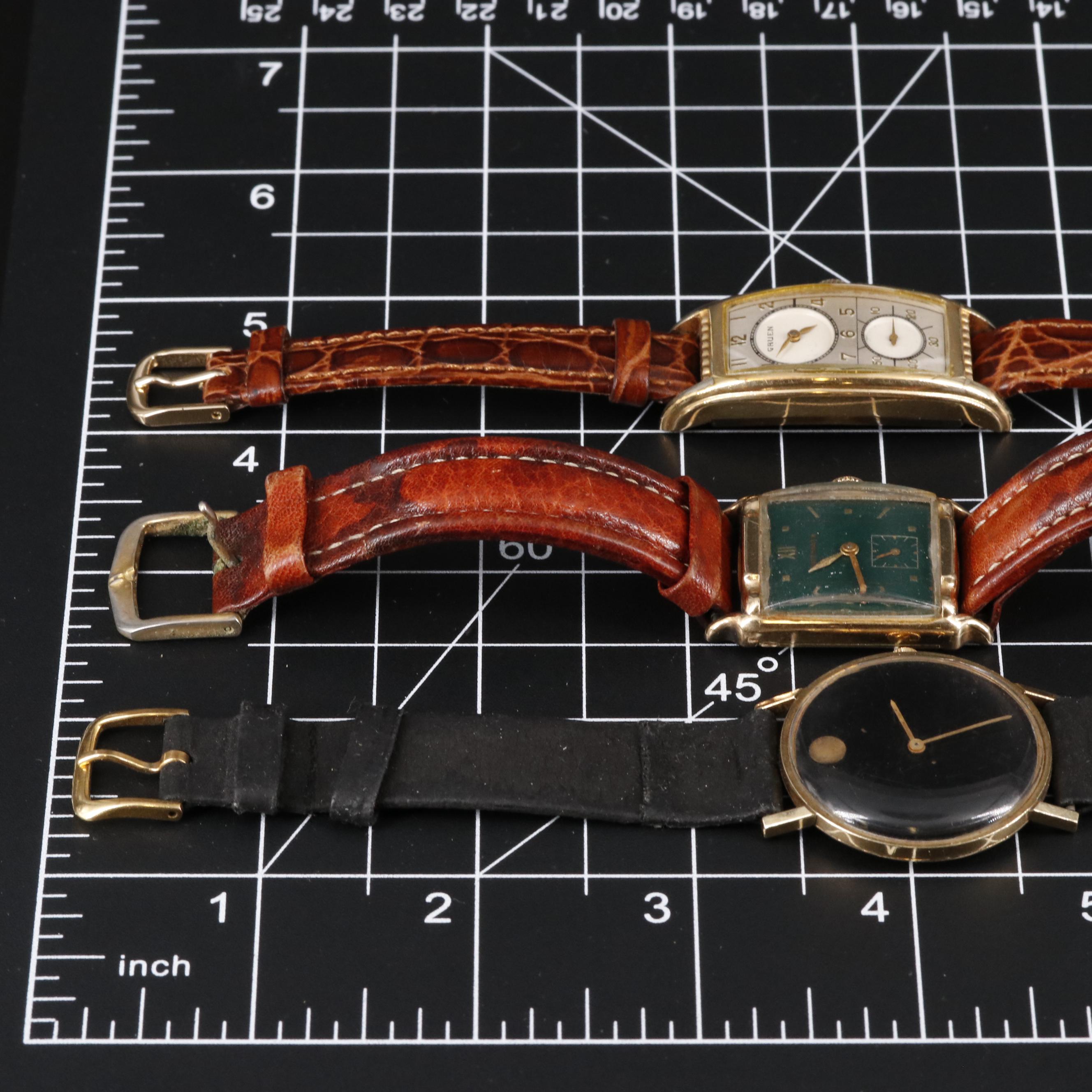 Collection of Watches Featuring Gruen and Wittnauer