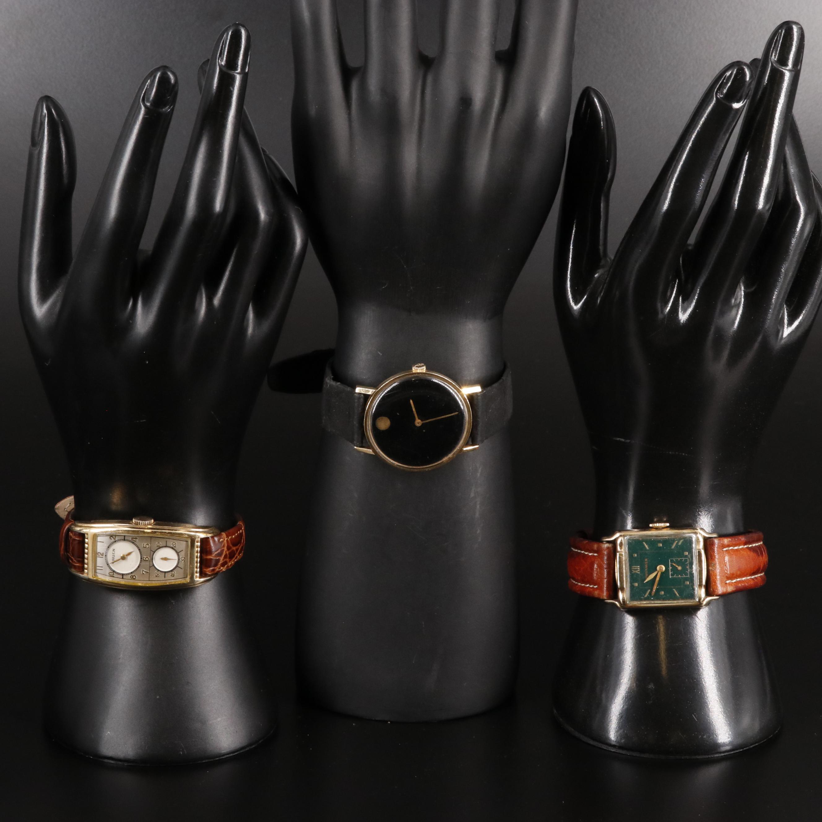 Collection of Watches Featuring Gruen and Wittnauer