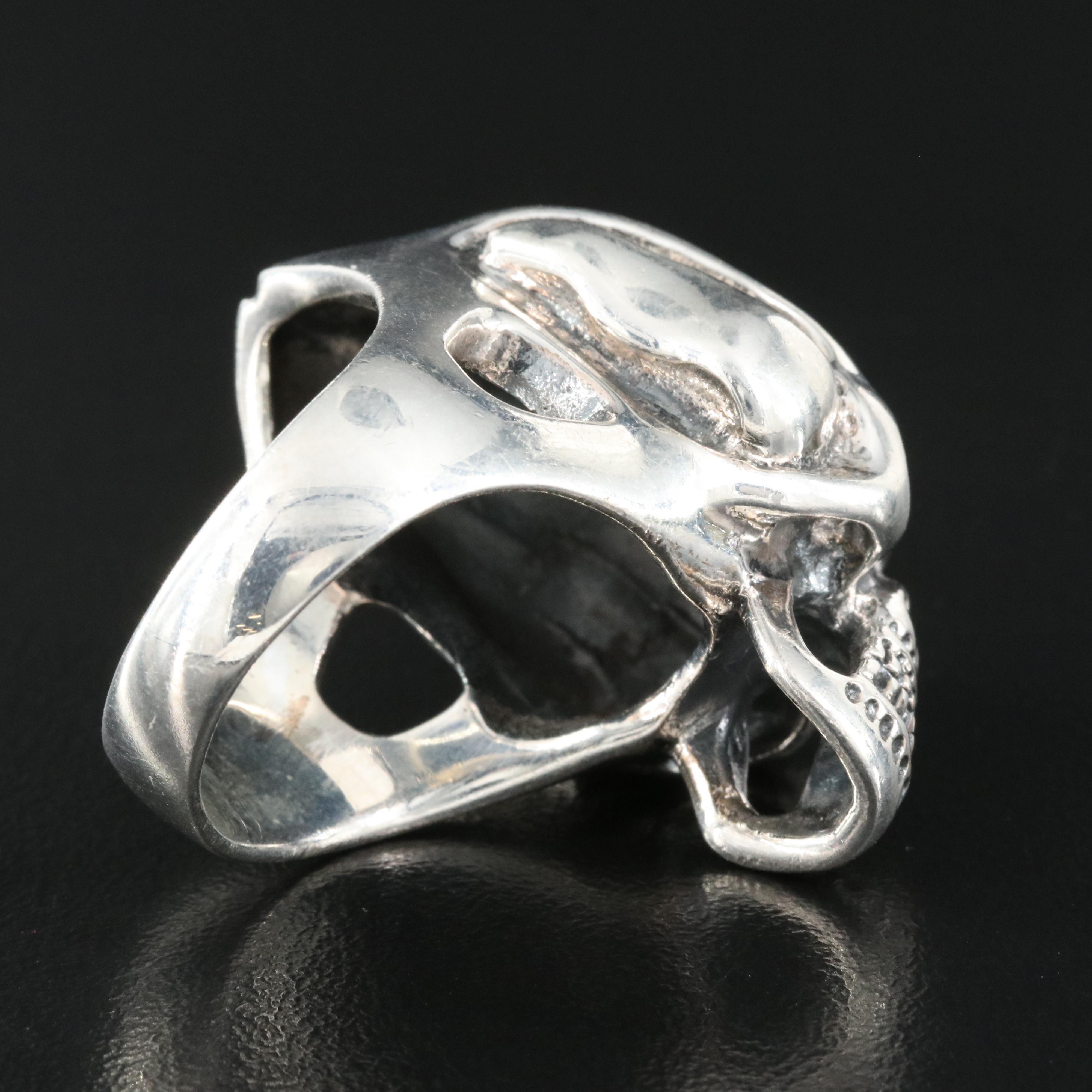 Sterling Skull Ring