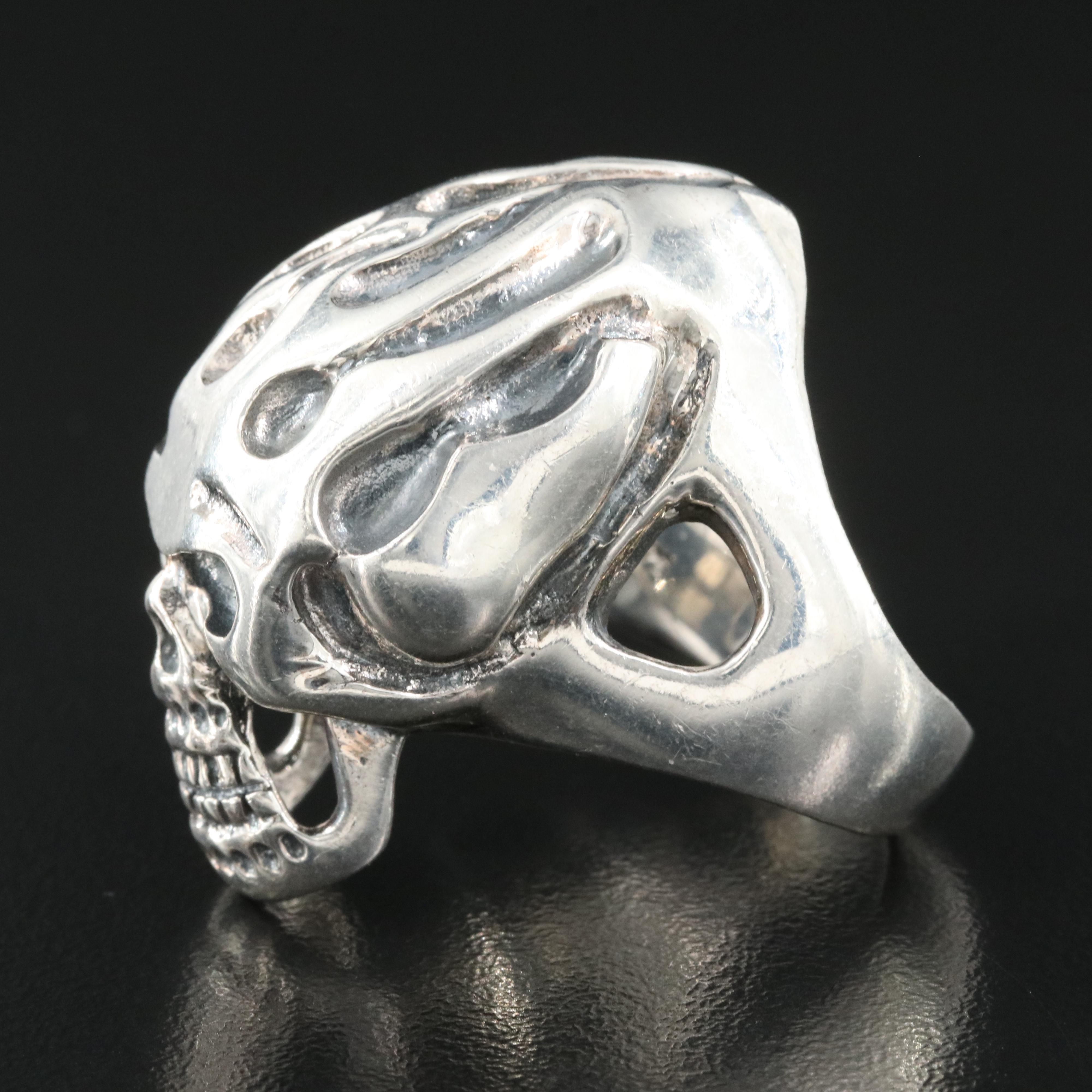 Sterling Skull Ring