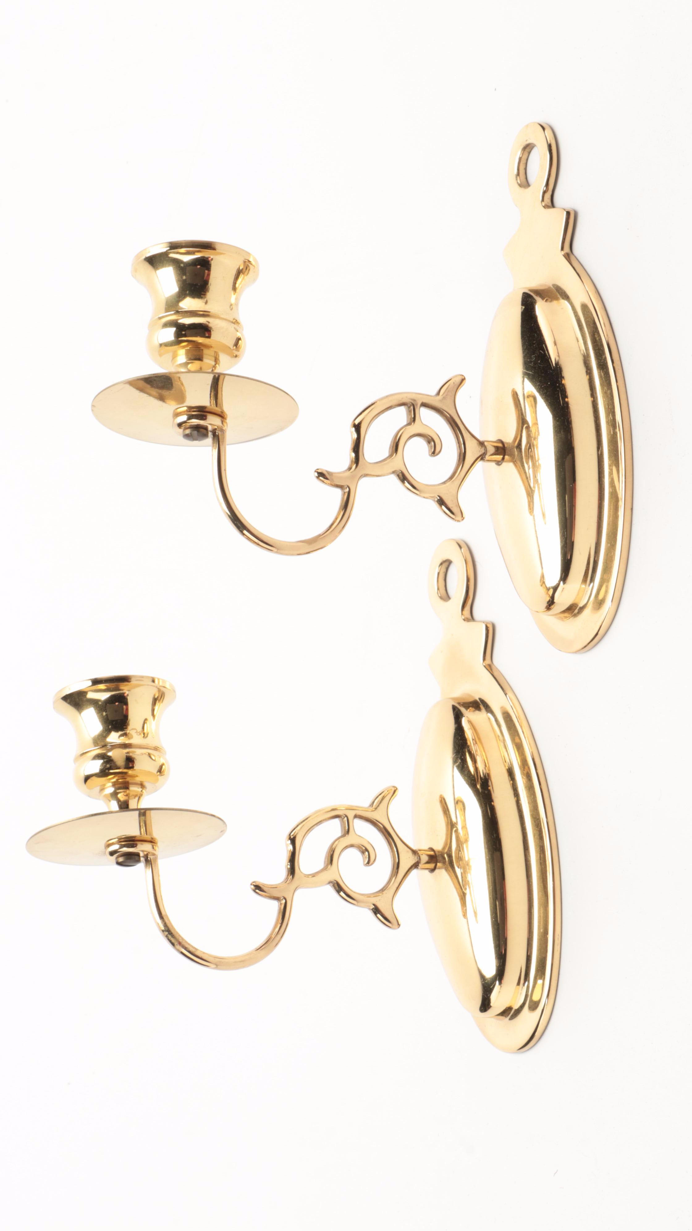 Brass and Brass Plated Candle Holders, Plate Stands, Bells and More Home Décor