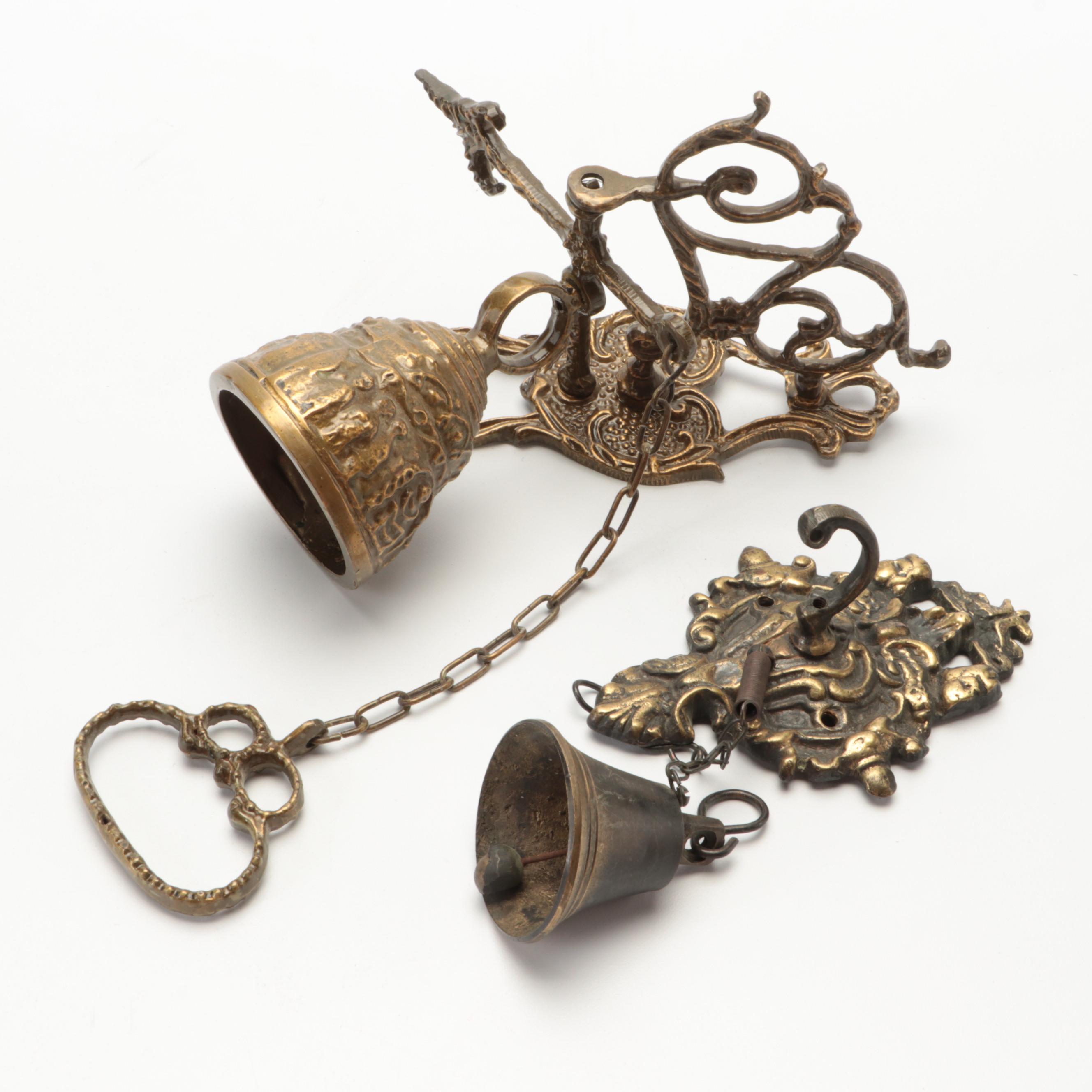 Brass and Brass Plated Candle Holders, Plate Stands, Bells and More Home Décor