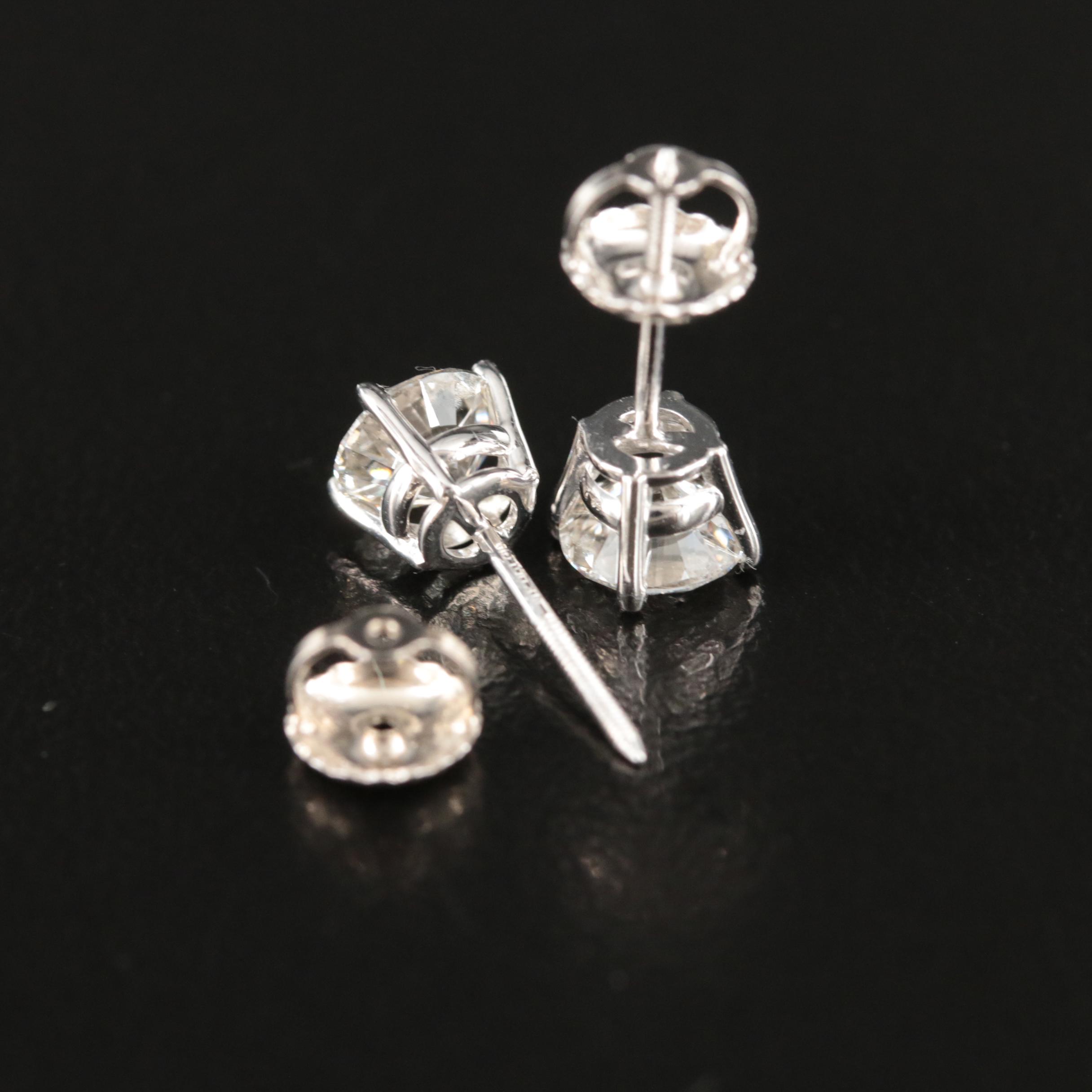 14K 1.05 CTW Lab Grown Diamond Stud Earrings