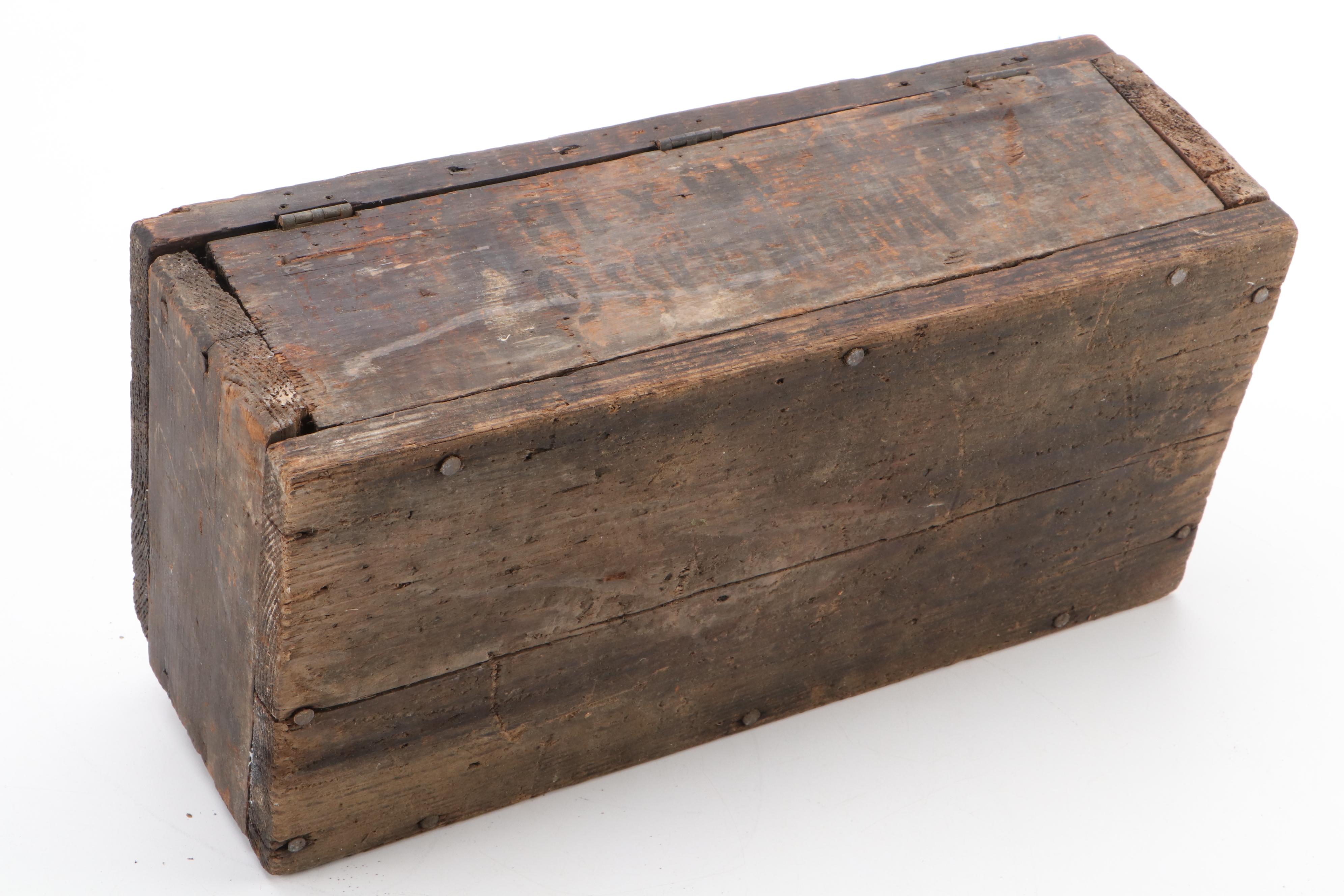 Shankin Mfg "Storm King" Smudge Pot with Wood Boxes, Metal Bar Tools and Others