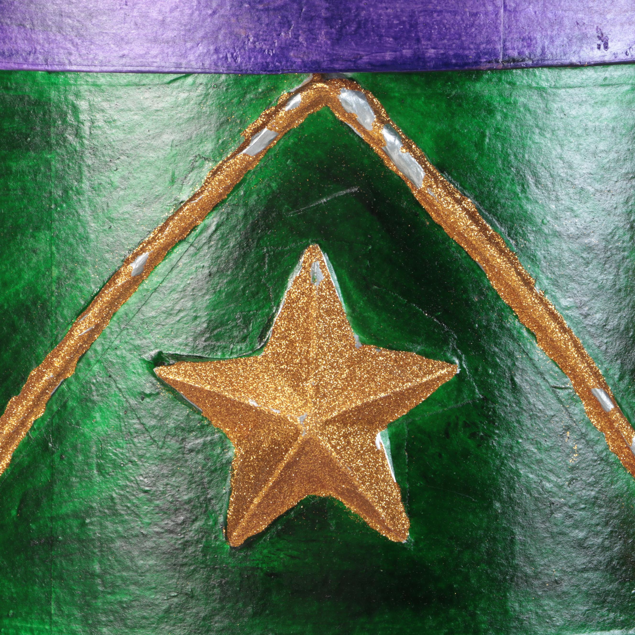 Stackable Hand-Painted Wood Decorative Snare Drums