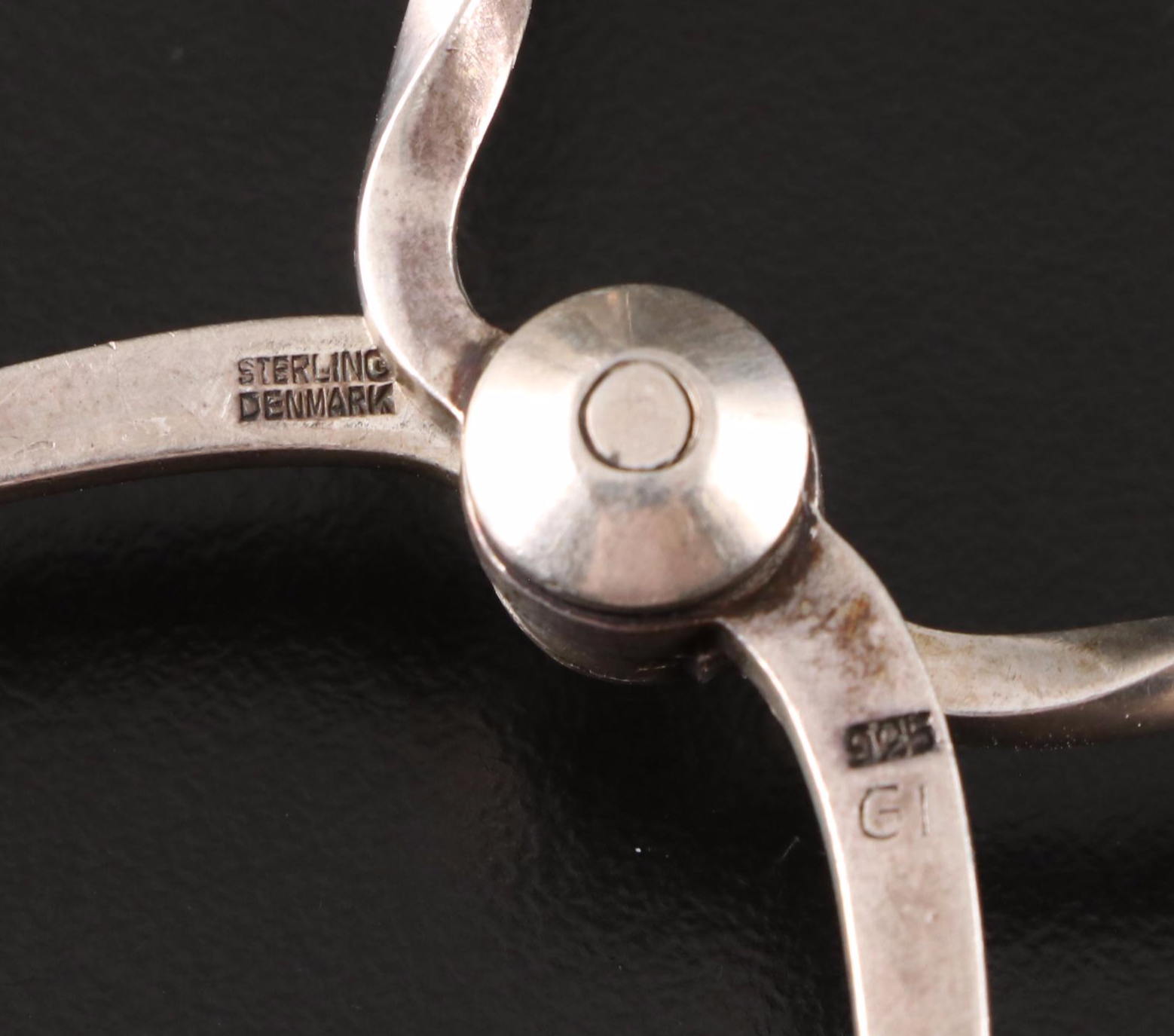 Georg Jensen Danish Modern Sterling Silver Tongs