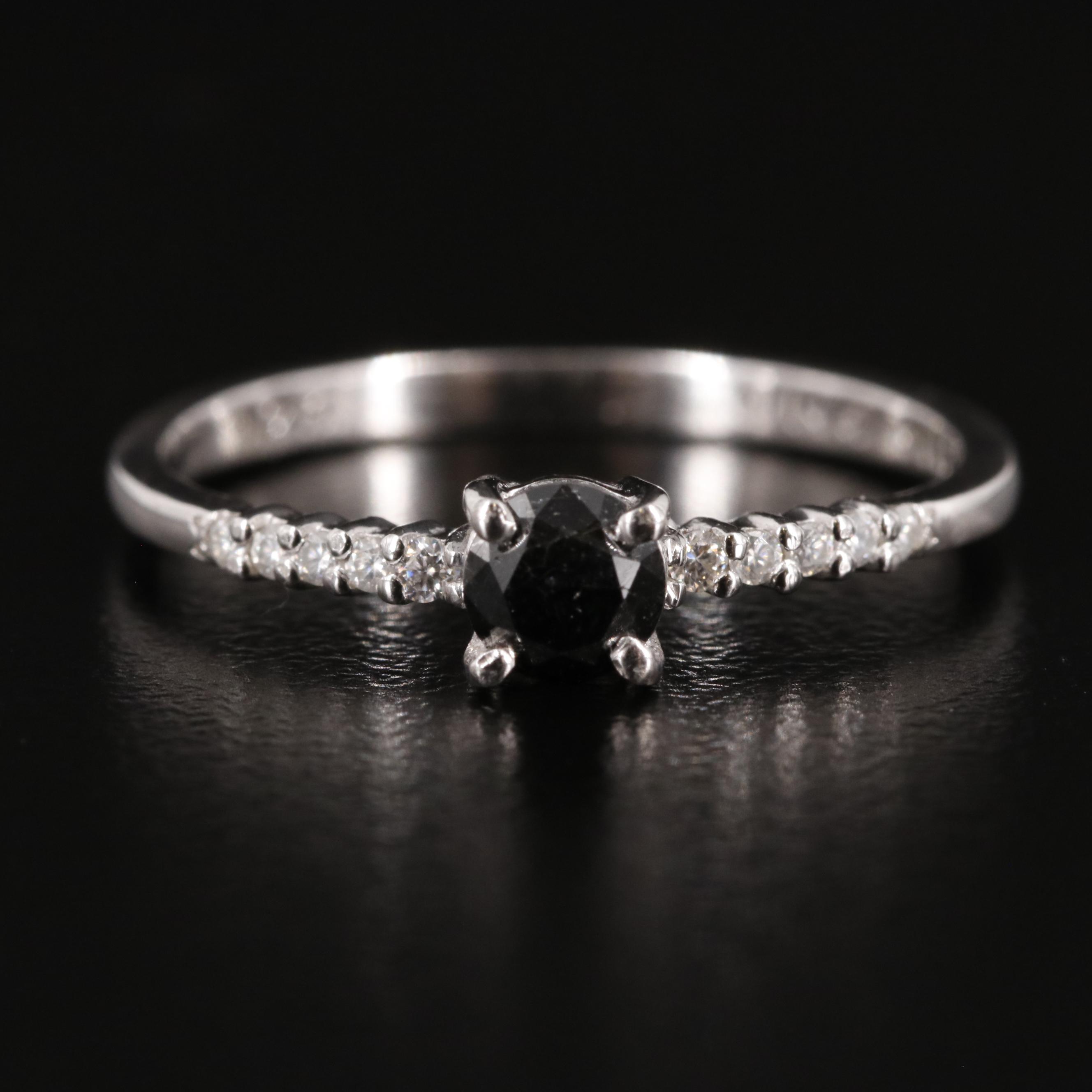 Sterling Diamond Ring