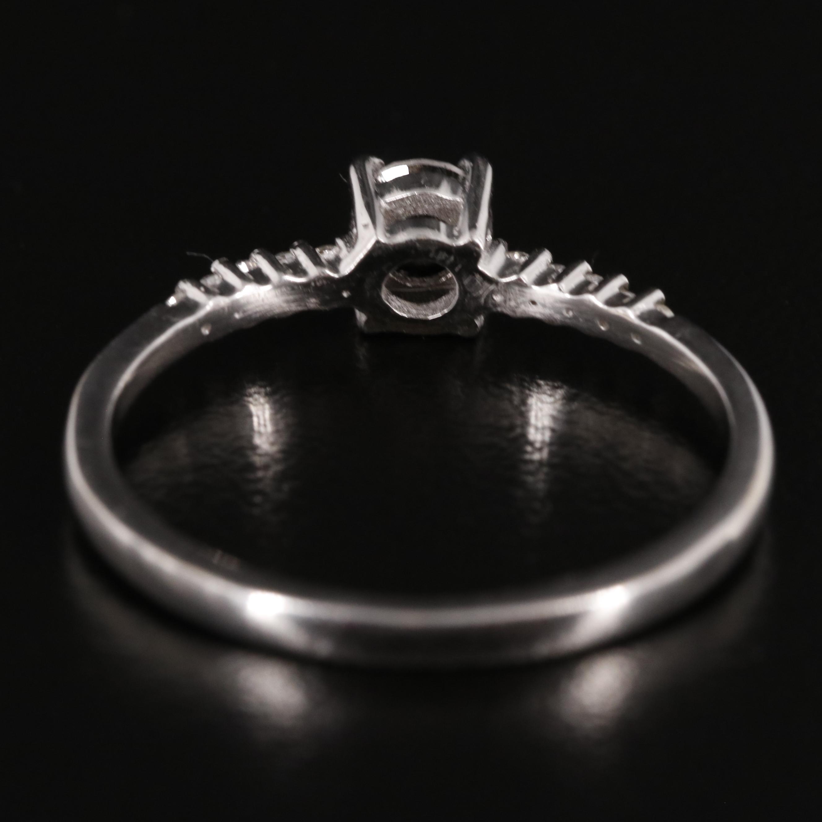 Sterling Diamond Ring