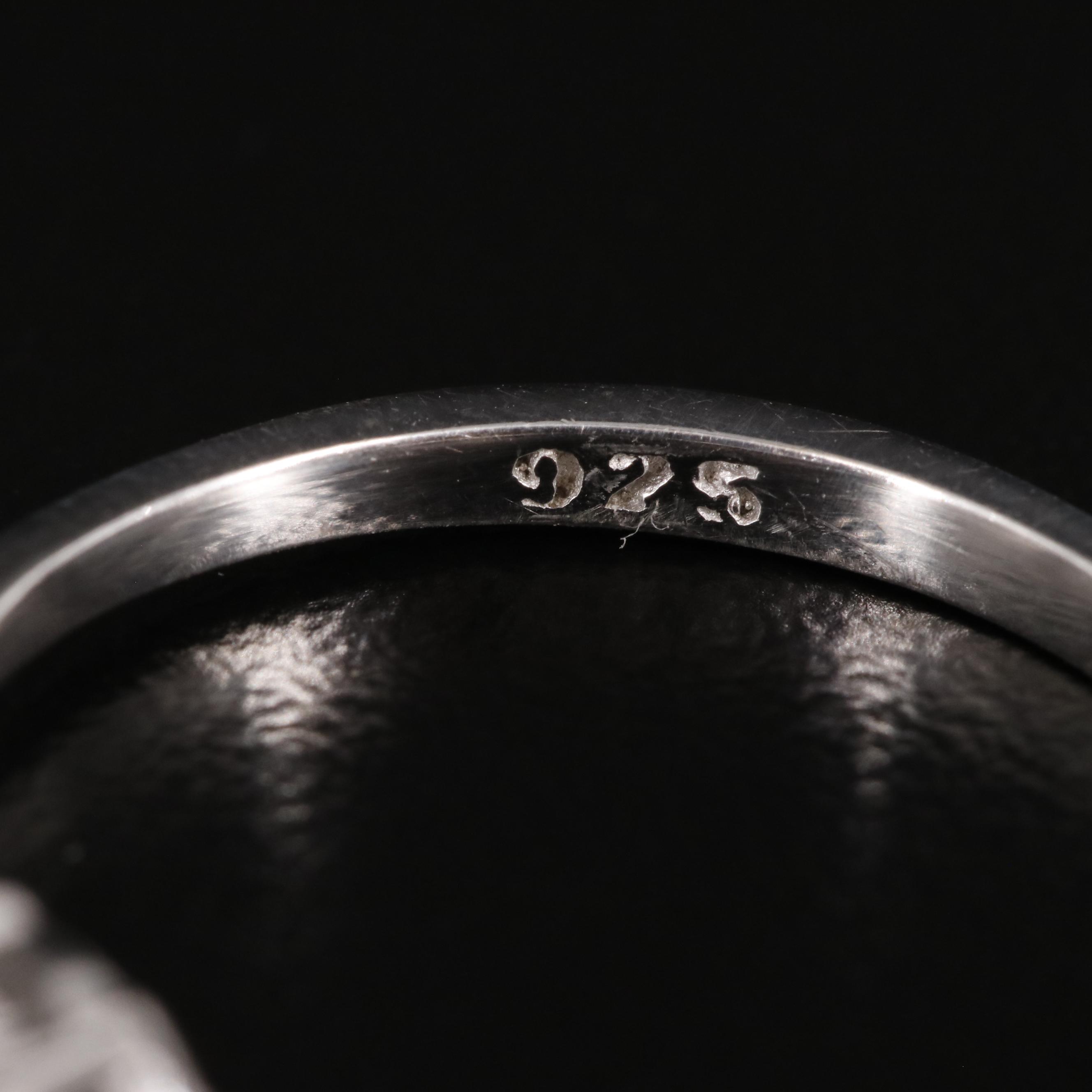 Sterling Diamond Ring