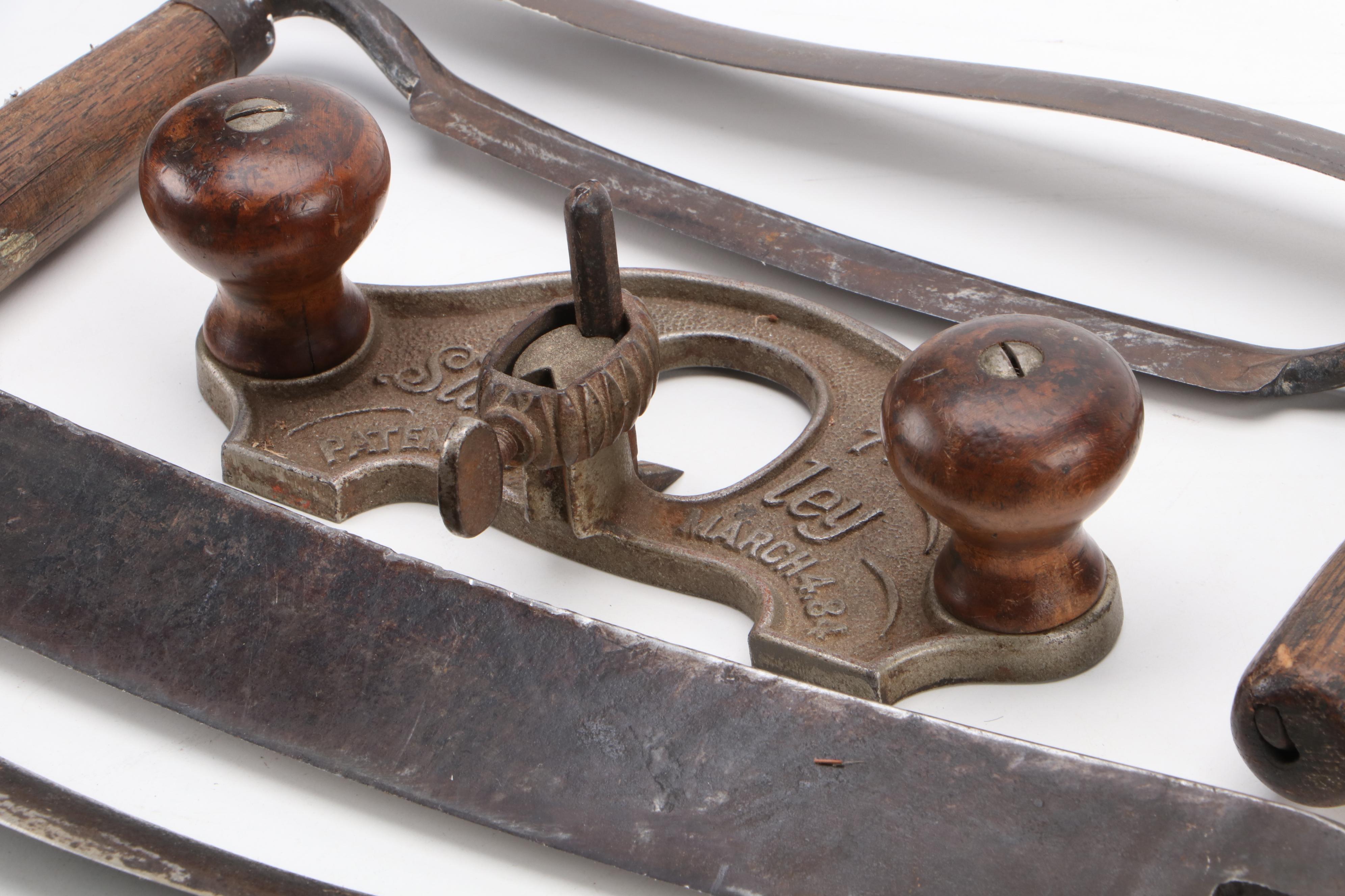 Stanley Router Plane With Cooper's Draw Knives