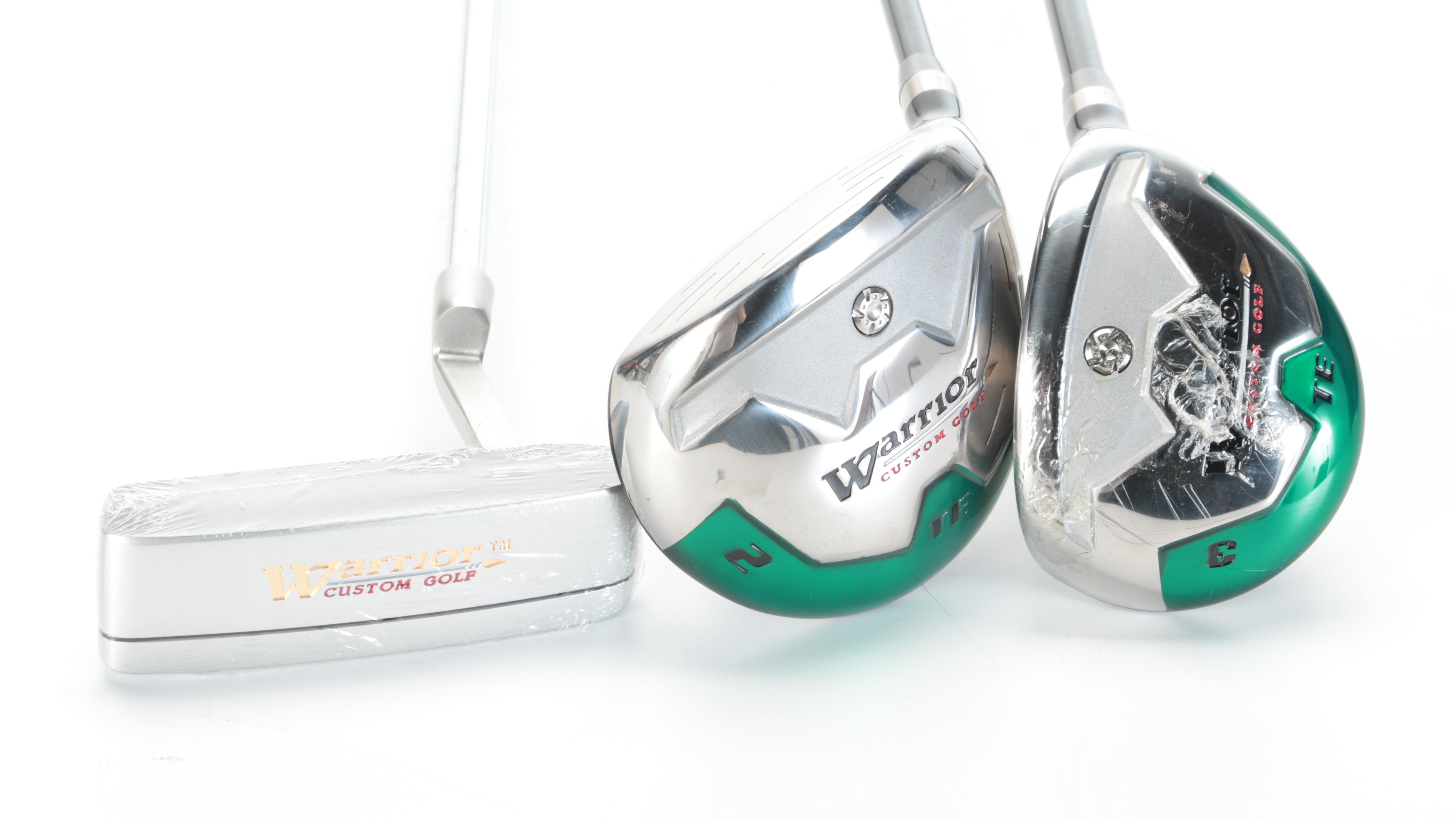 Warrior Custom Fairway Woods and Putter with Other Gear