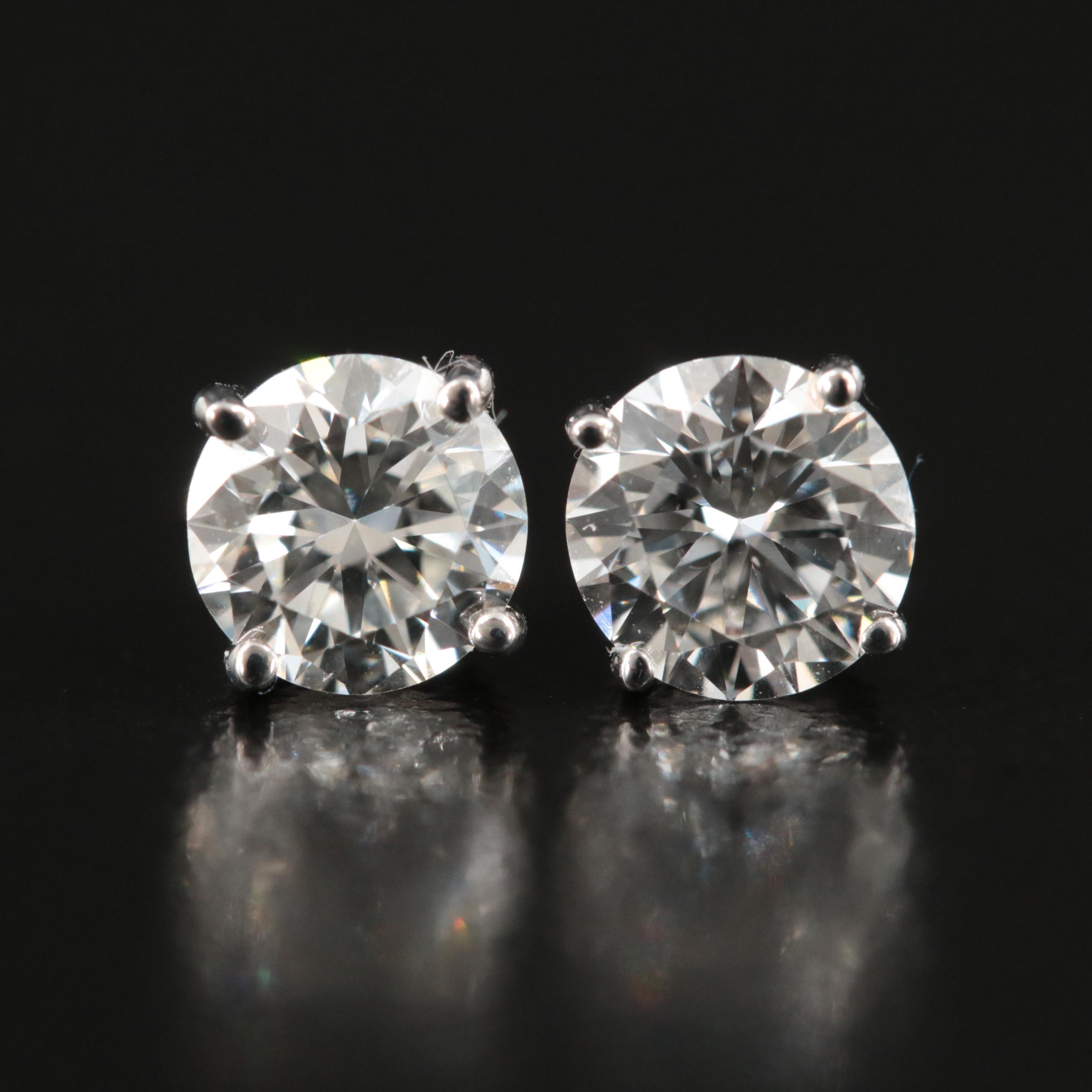 14K 0.90 CTW Lab Grown Diamond Stud Earrings