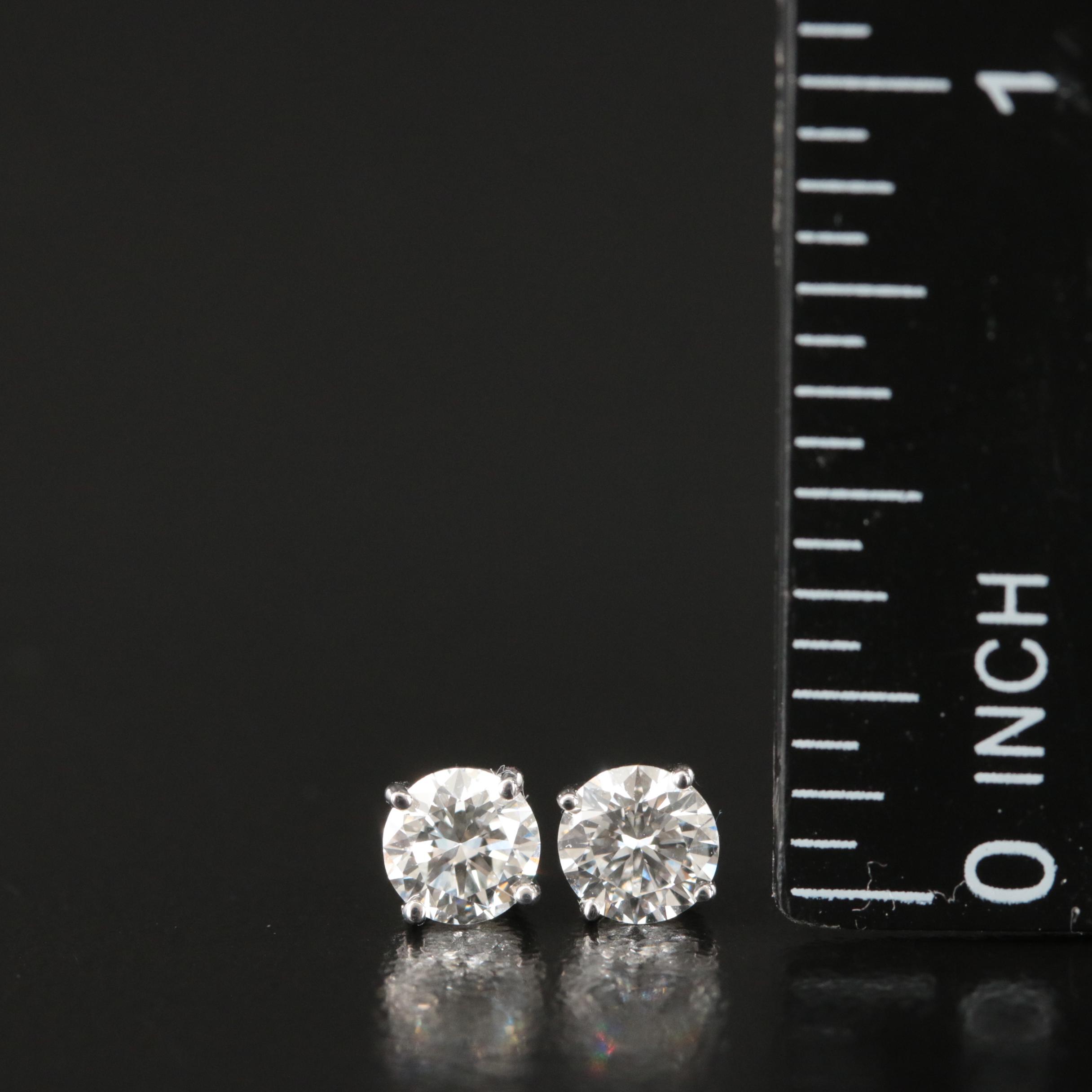 14K 0.90 CTW Lab Grown Diamond Stud Earrings