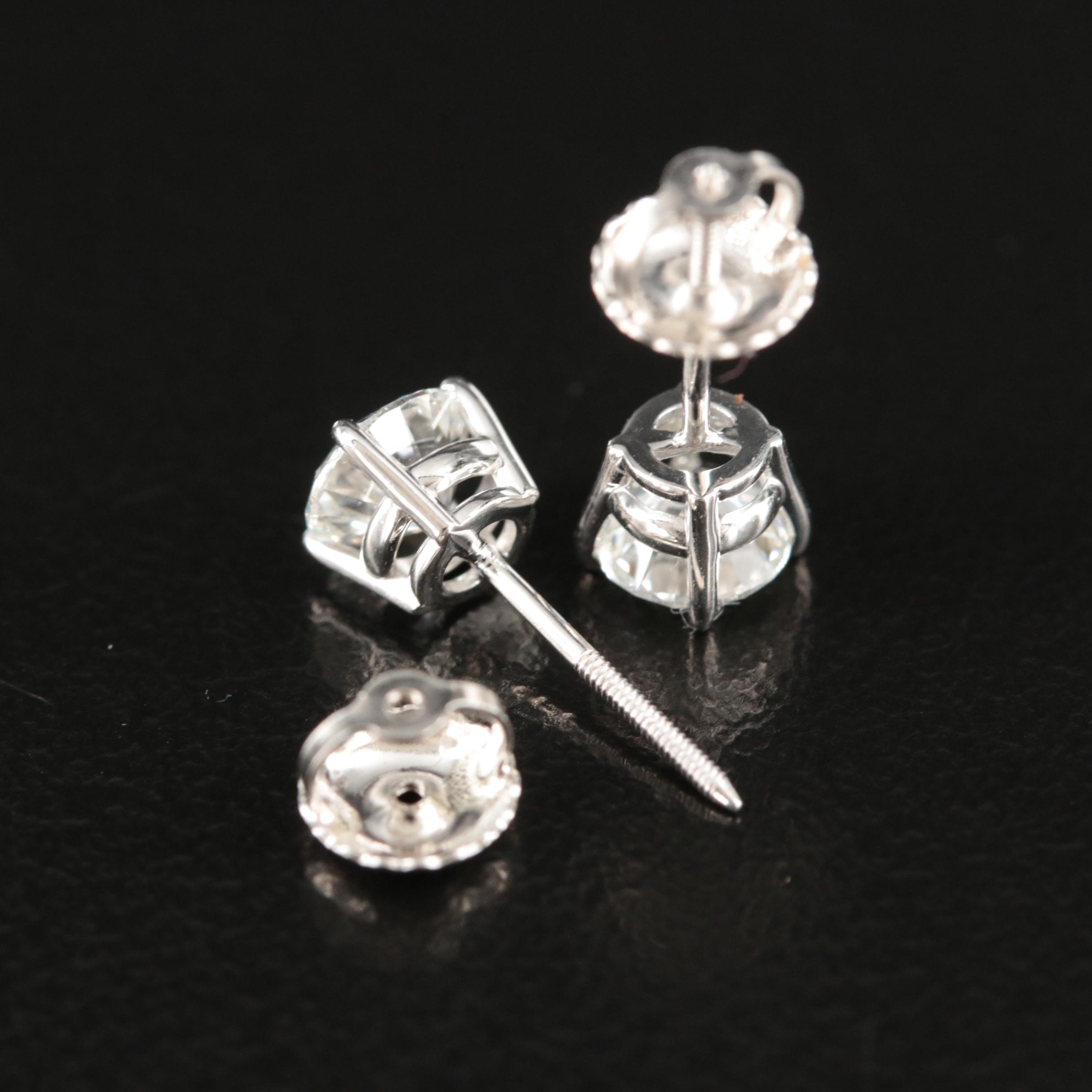 14K 0.90 CTW Lab Grown Diamond Stud Earrings