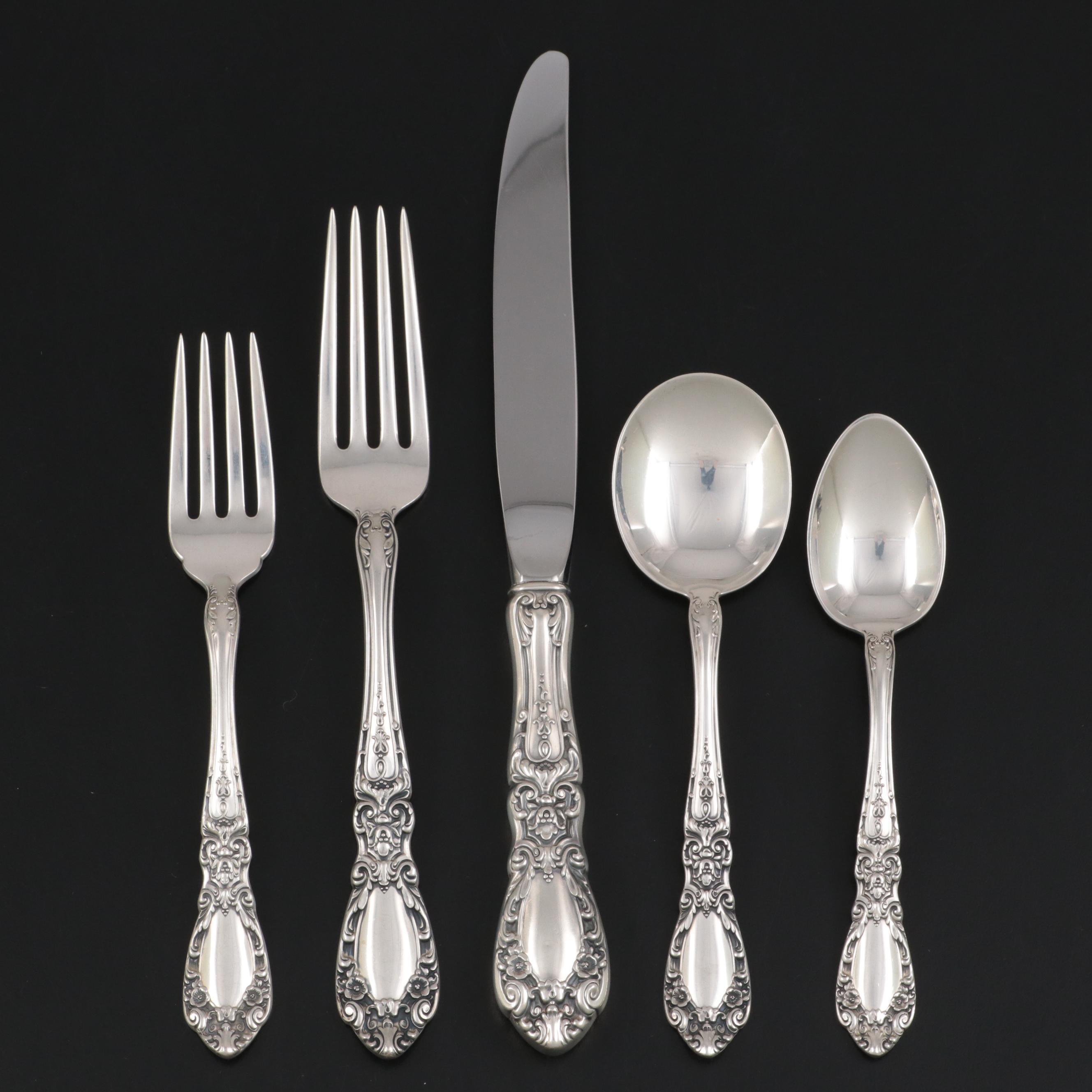 Alvin "Prince Eugene" Sterling Silver Flatware and Serving Utensils, 1950–1991