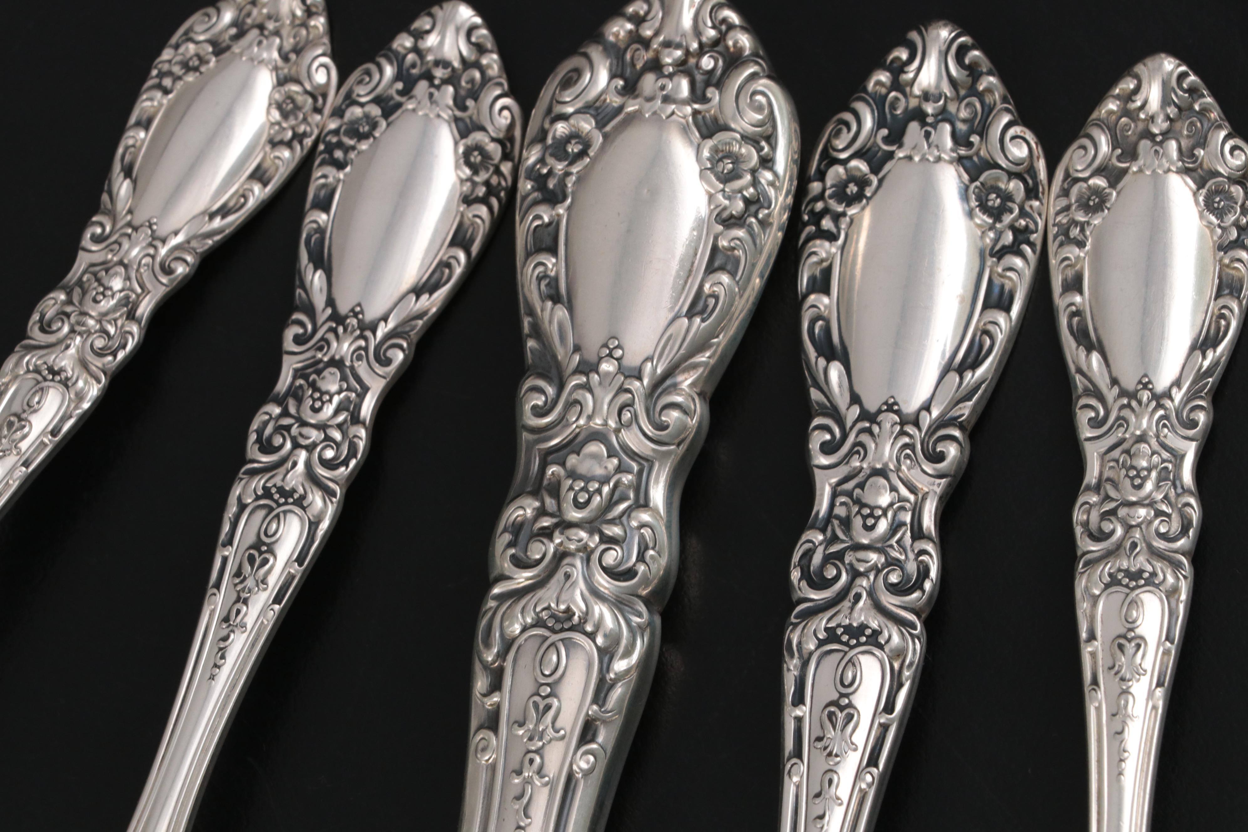 Alvin "Prince Eugene" Sterling Silver Flatware and Serving Utensils, 1950–1991