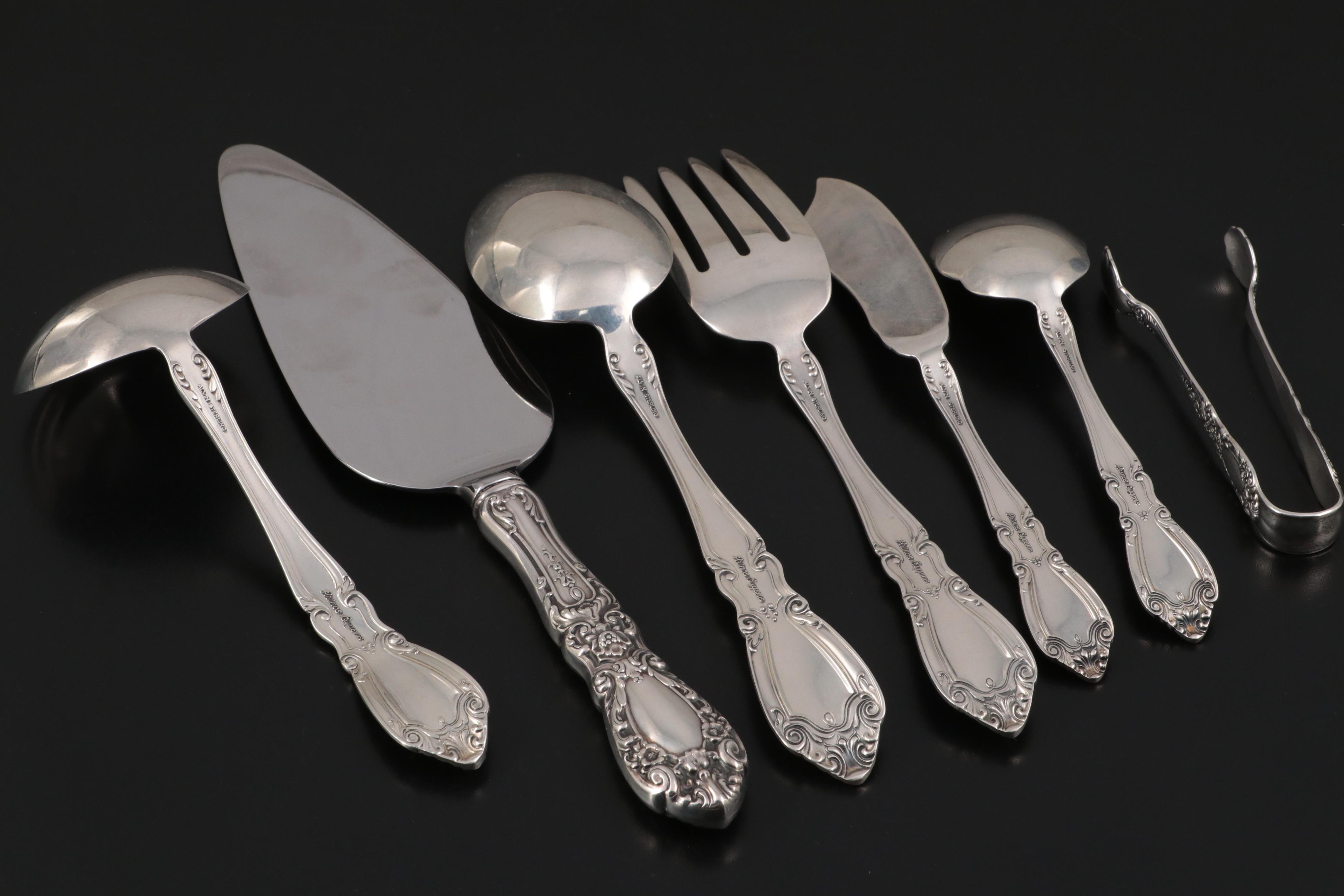 Alvin "Prince Eugene" Sterling Silver Flatware and Serving Utensils, 1950–1991