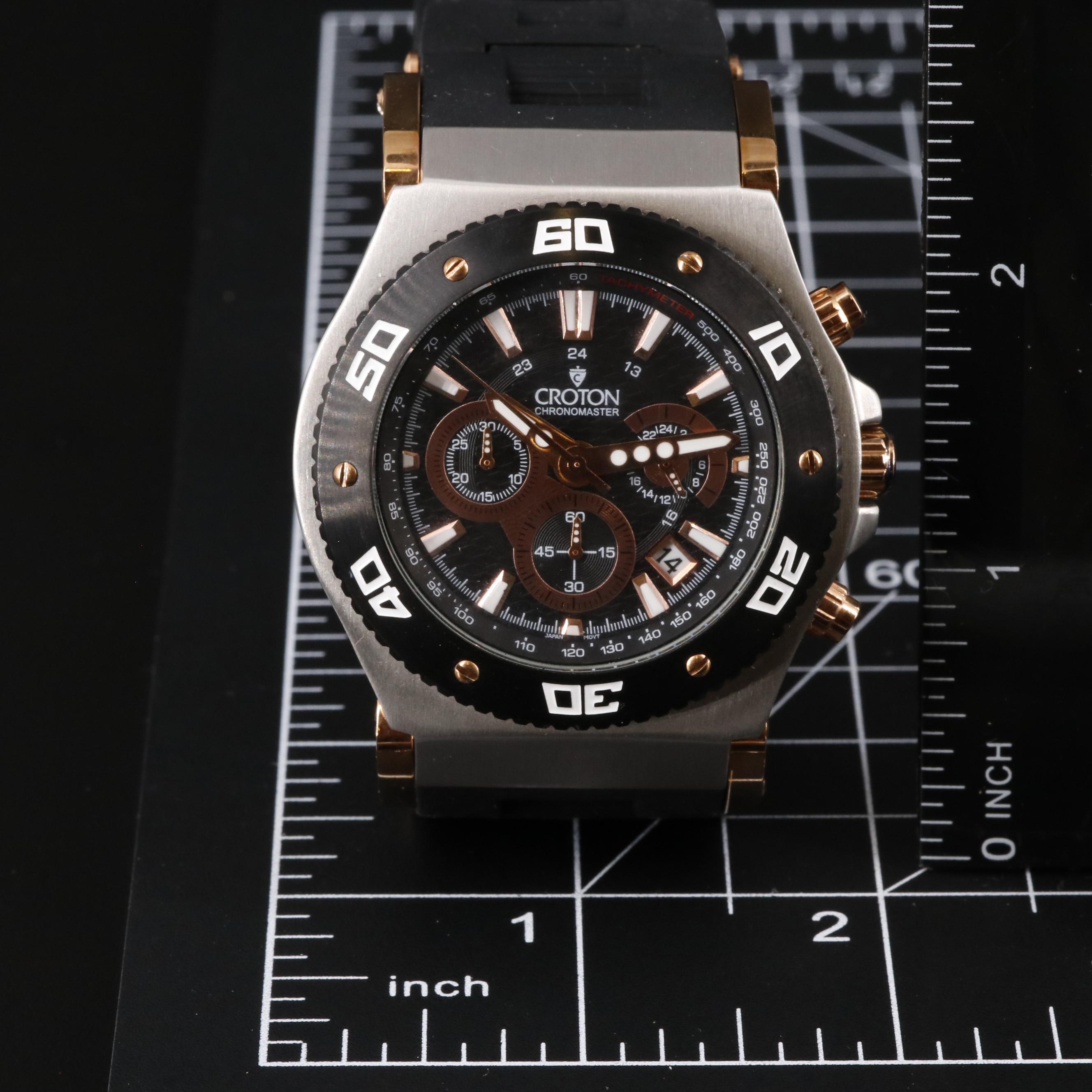 Croton Chronomaster Stainless Steel Watch