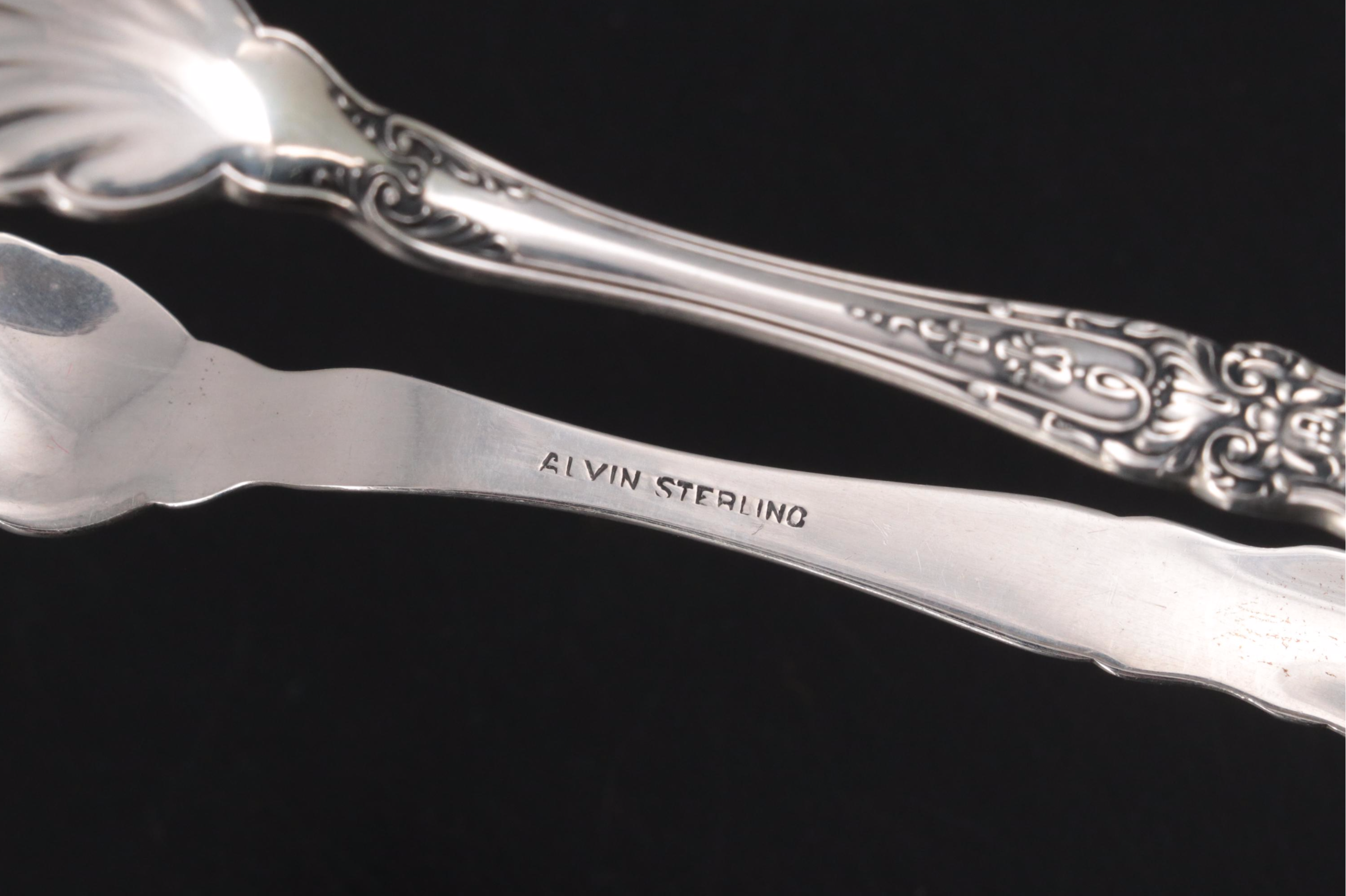 Alvin "Prince Eugene" Sterling Silver Flatware and Serving Utensils, 1950–1991