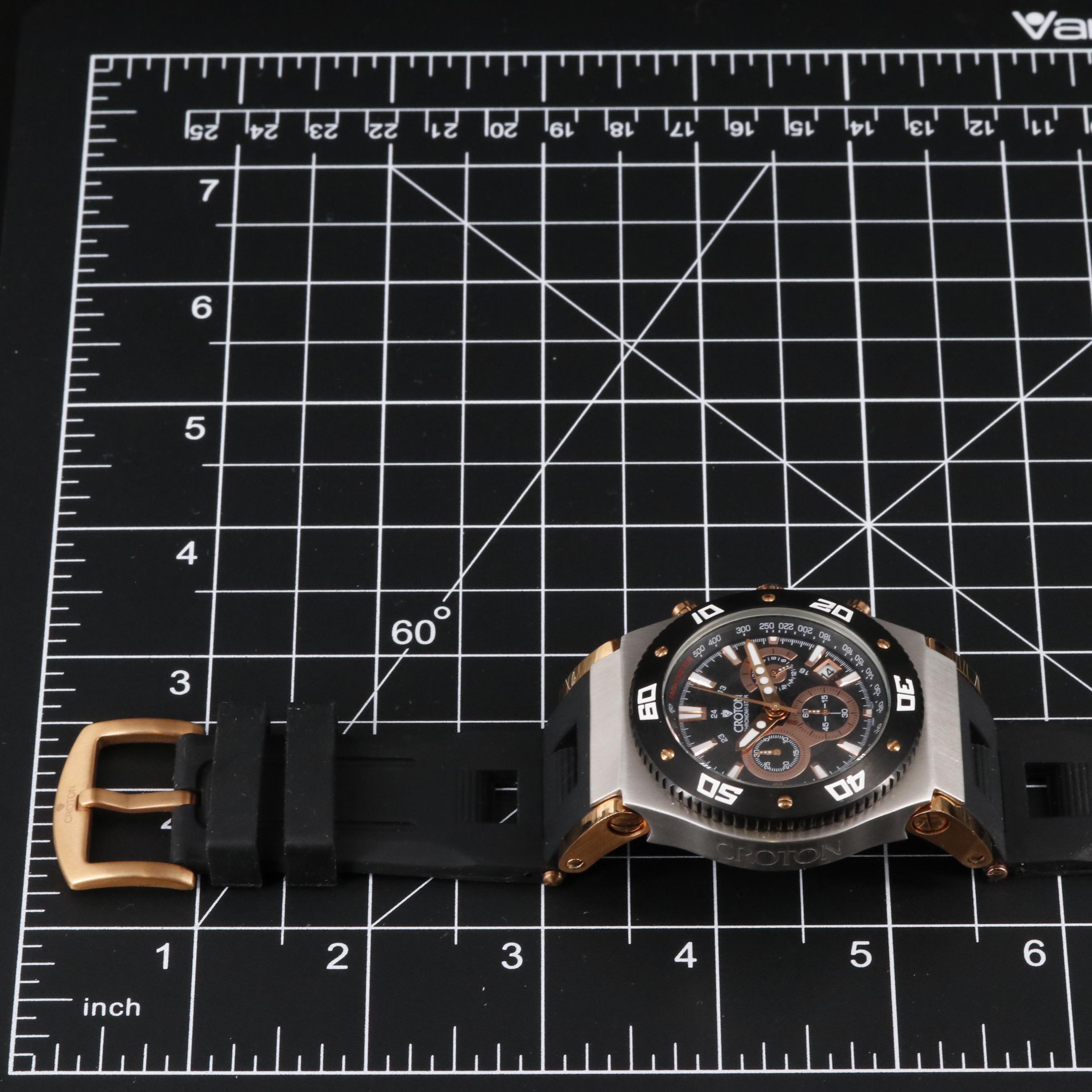 Croton Chronomaster Stainless Steel Watch