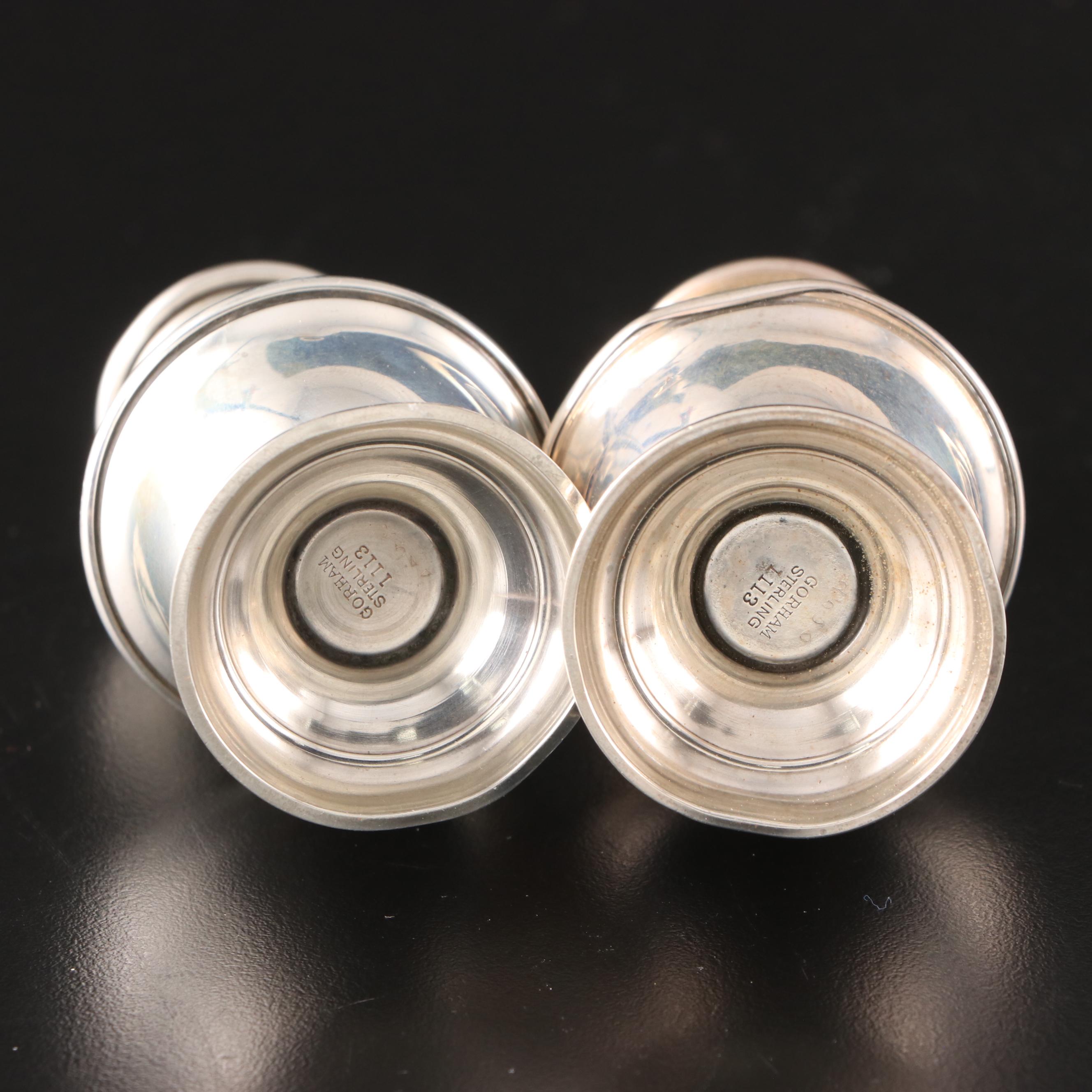 Gorham and Walter Sterling Silver Shakers and Candlesticks