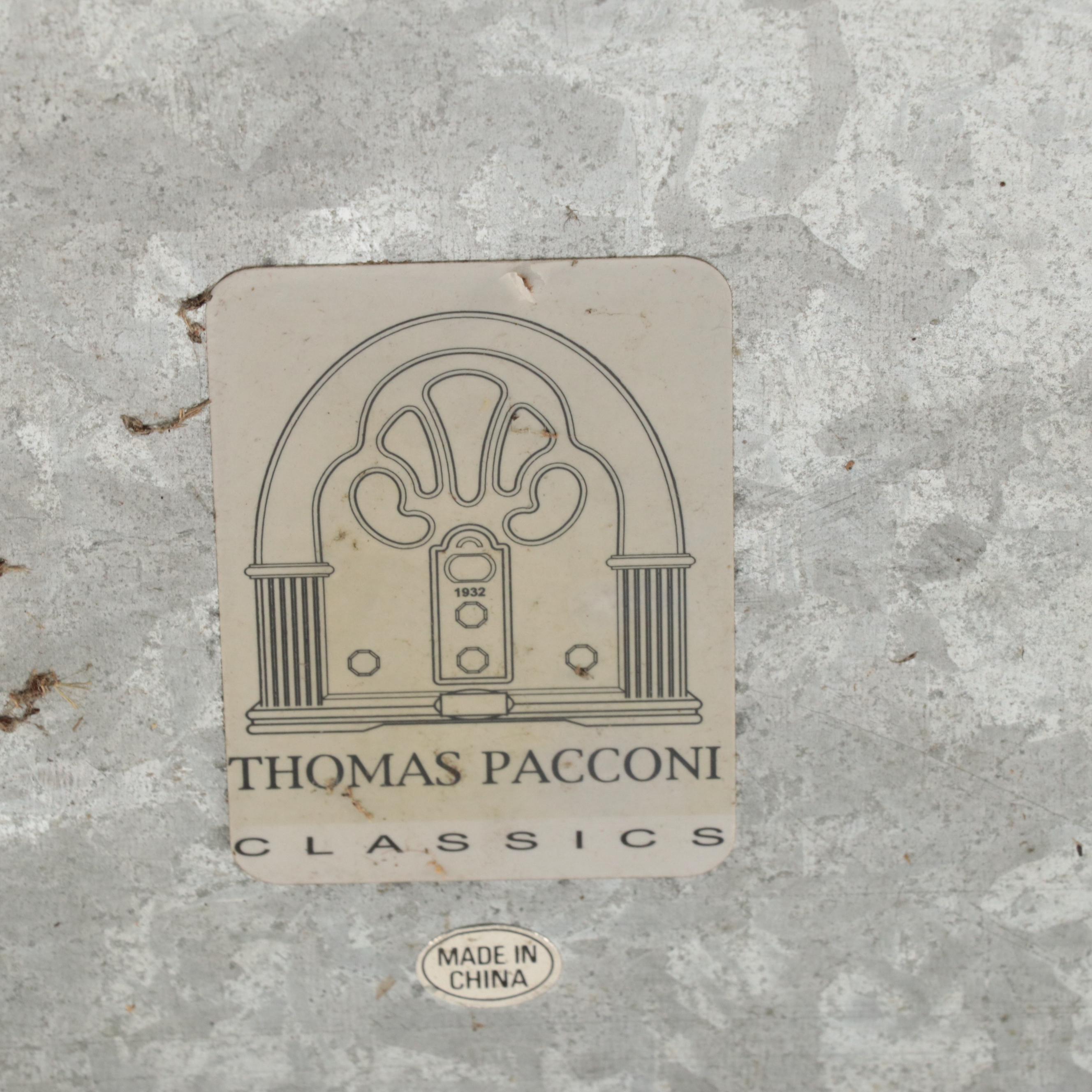 Thomas Pacconi Galvanized Metal Footed Planter With Watering Can