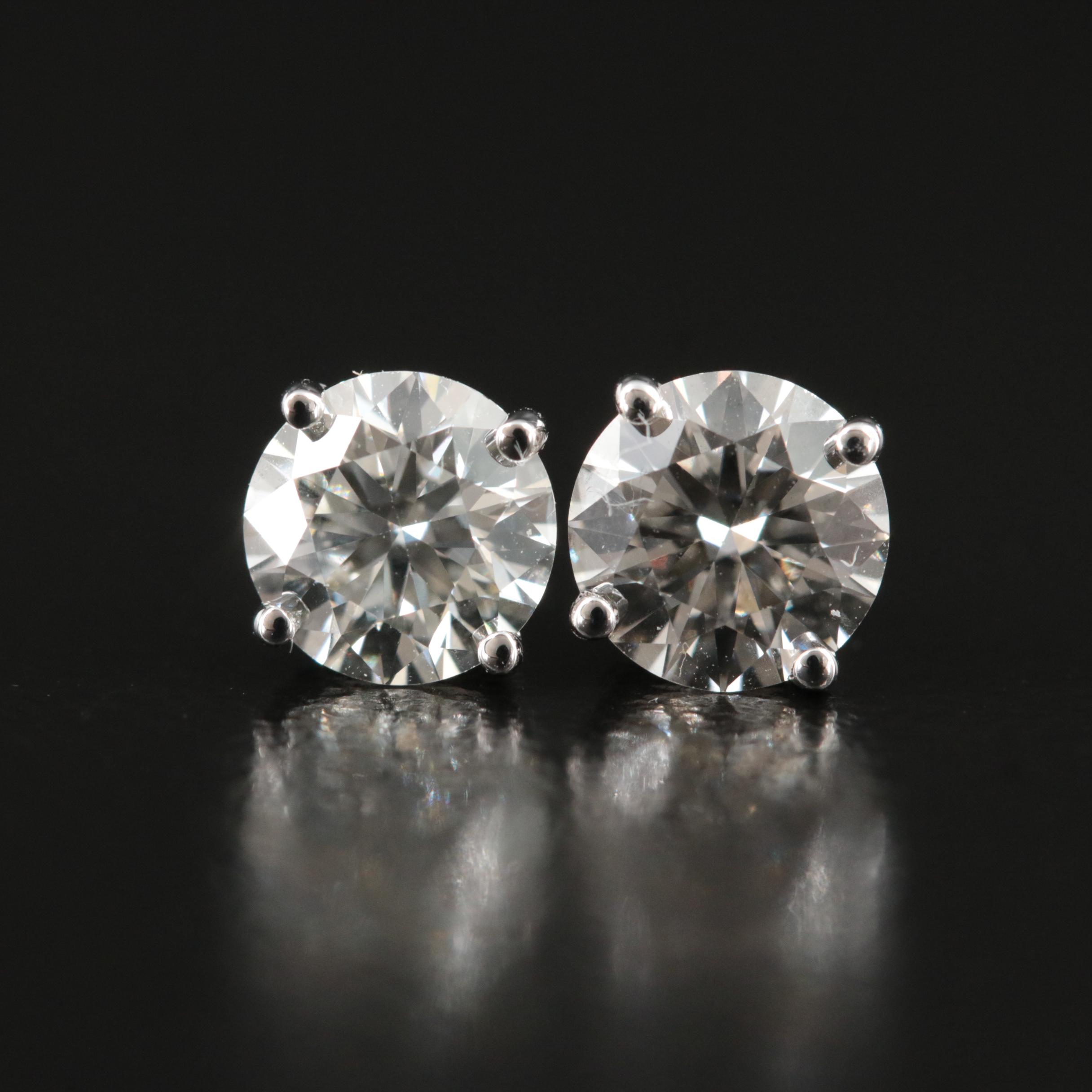 14K 1.20 CTW Lab Grown Diamond Stud Earrings