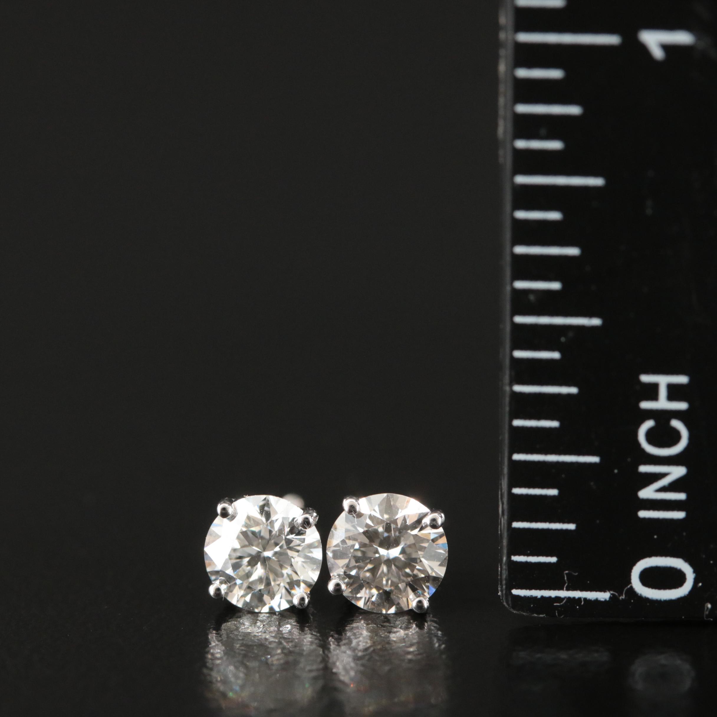 14K 1.20 CTW Lab Grown Diamond Stud Earrings