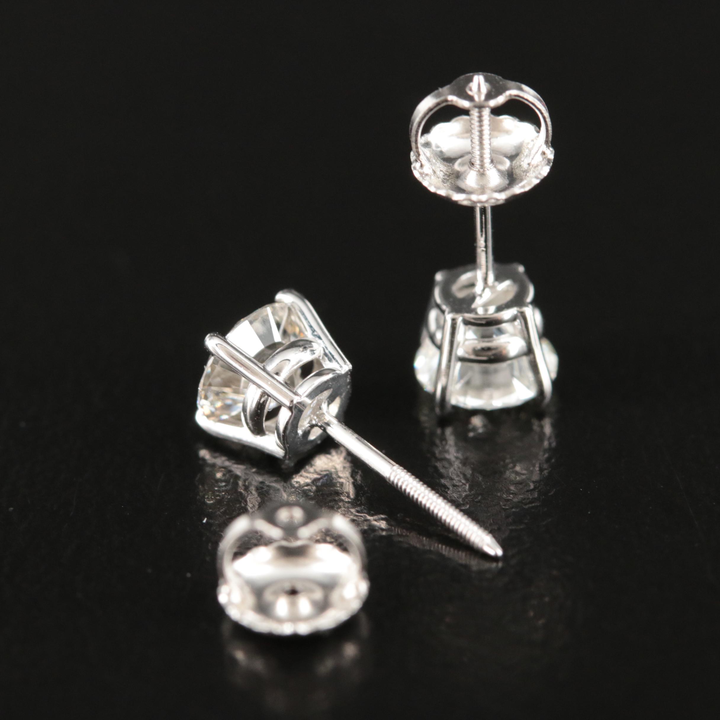 14K 1.20 CTW Lab Grown Diamond Stud Earrings