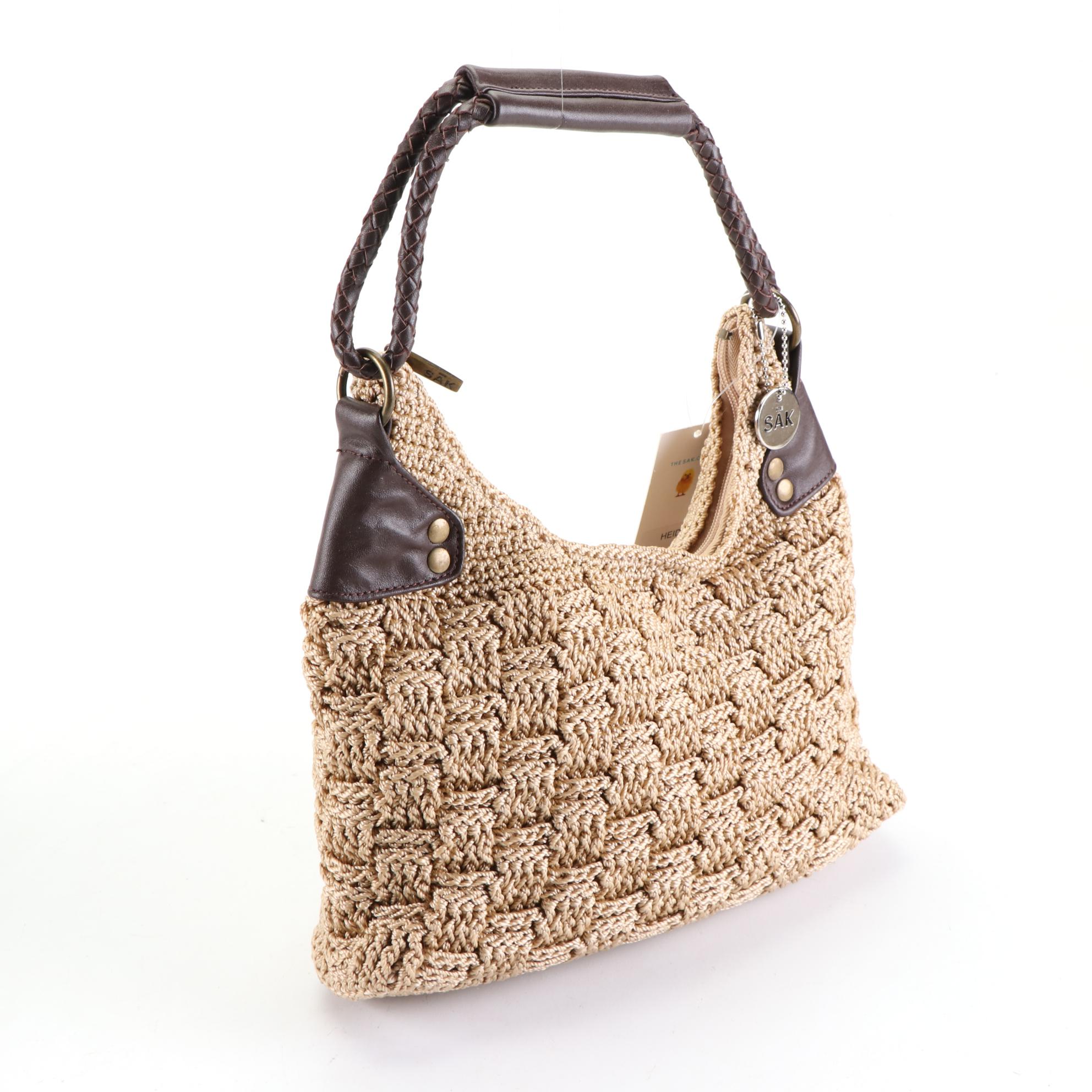 The Sak Crochet and Leather Shoulder Bags