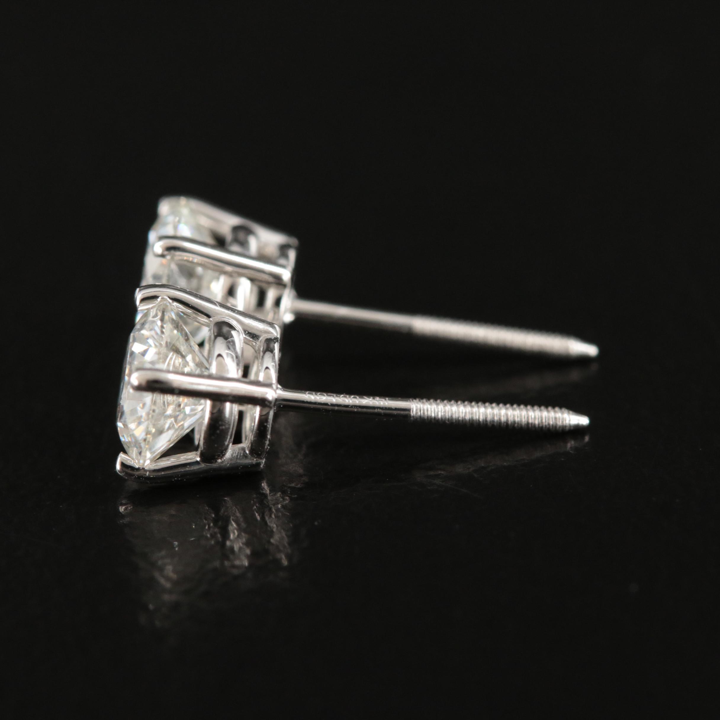 14K 1.03 CTW Lab Grown Diamond Stud Earrings