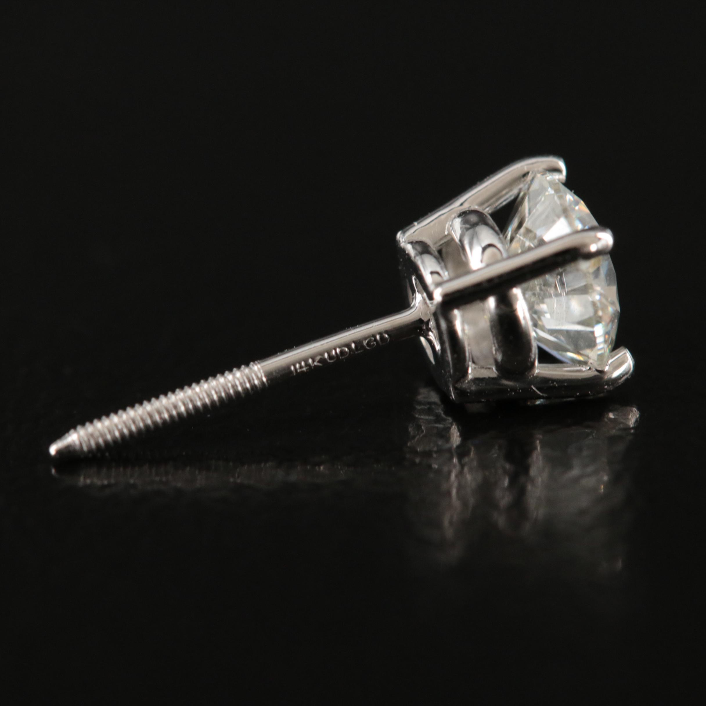 14K 1.03 CTW Lab Grown Diamond Stud Earrings
