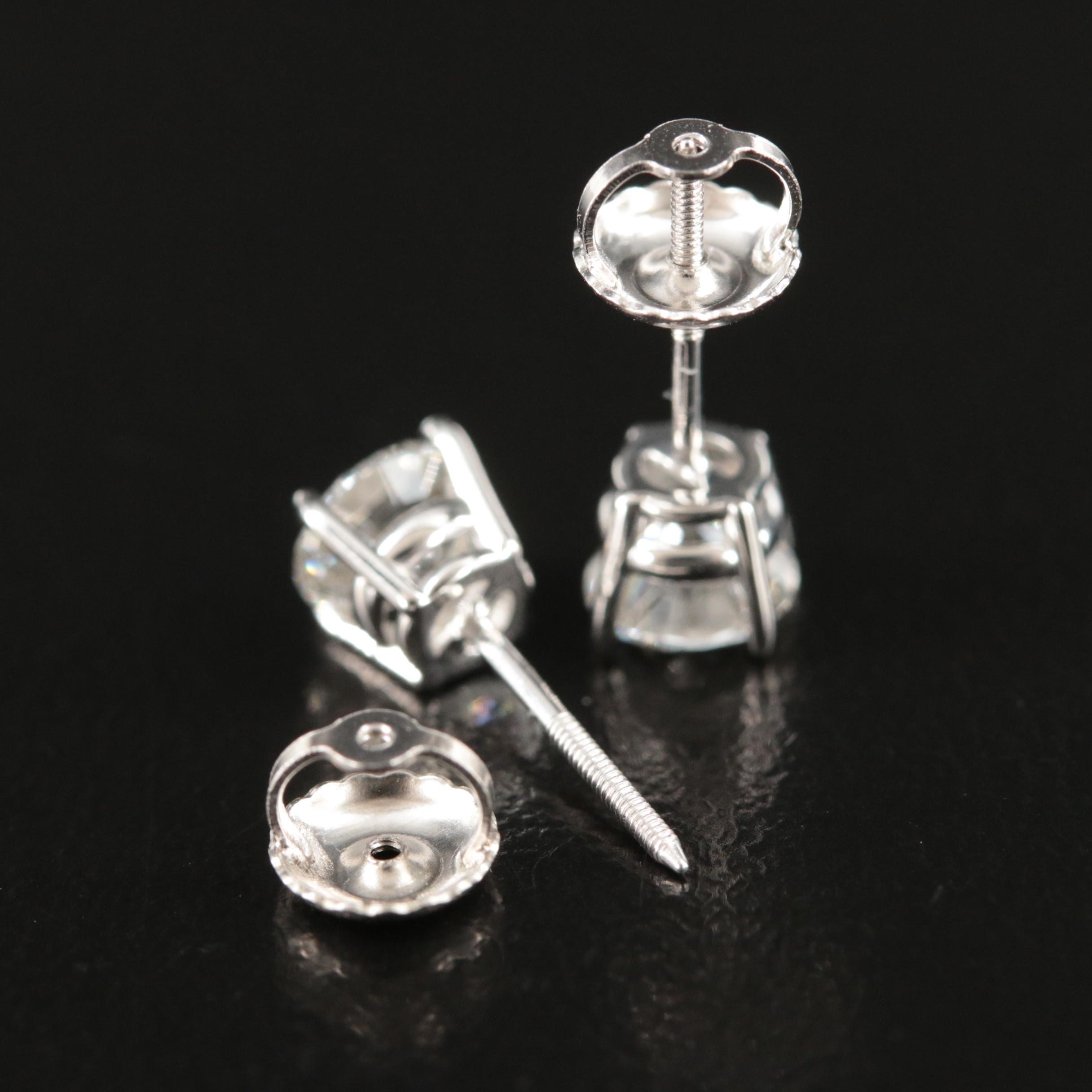 14K 0.96 CTW Lab Grown Diamond Stud Earrings