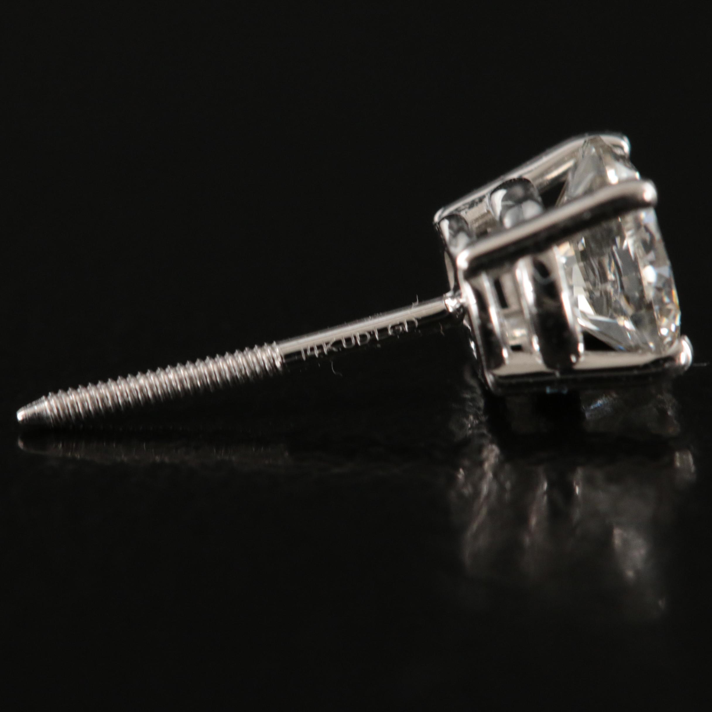 14K 0.96 CTW Lab Grown Diamond Stud Earrings