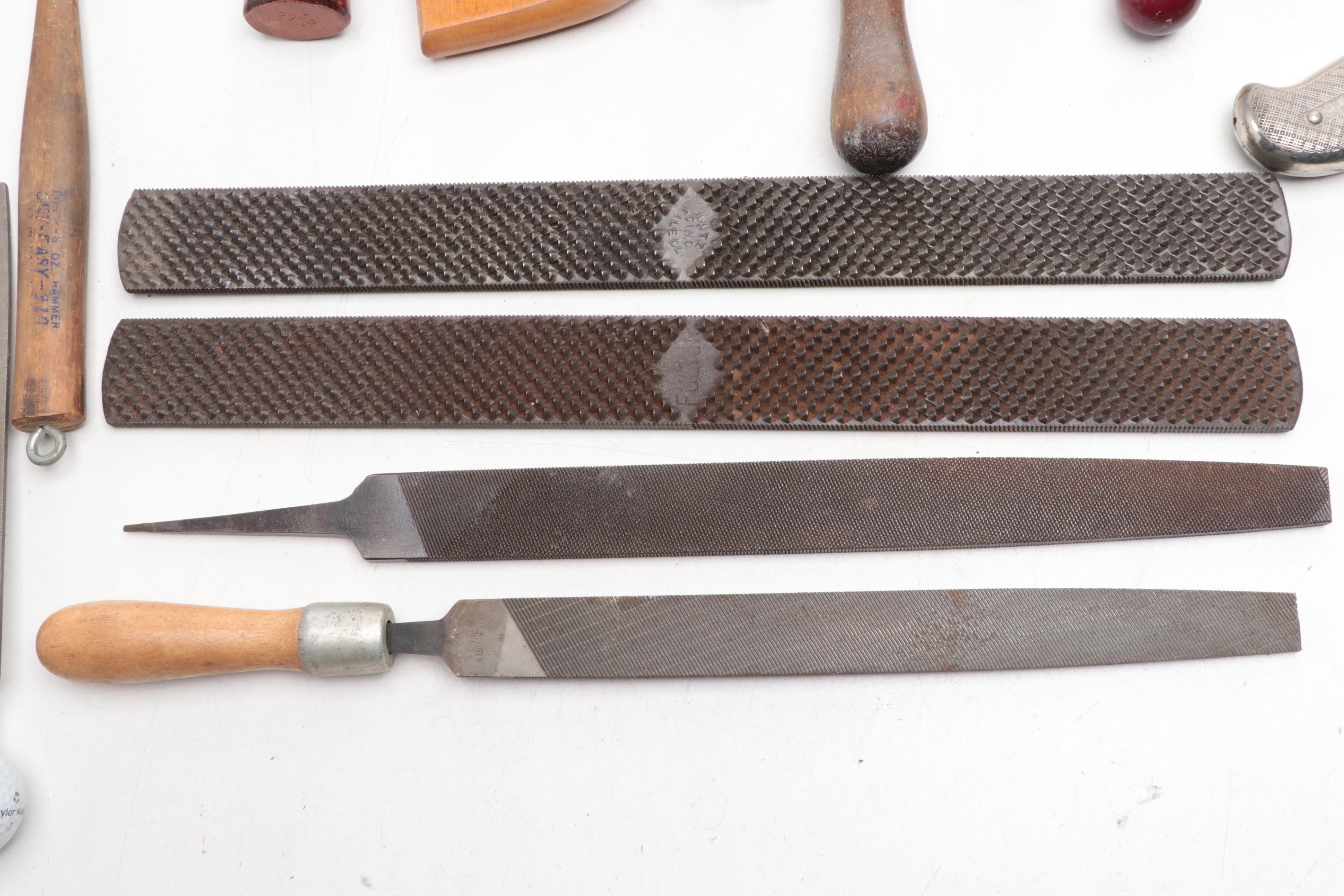 Stanley Brace Drill With Hammer, Mallet, Rasps  and Other Hand Tools