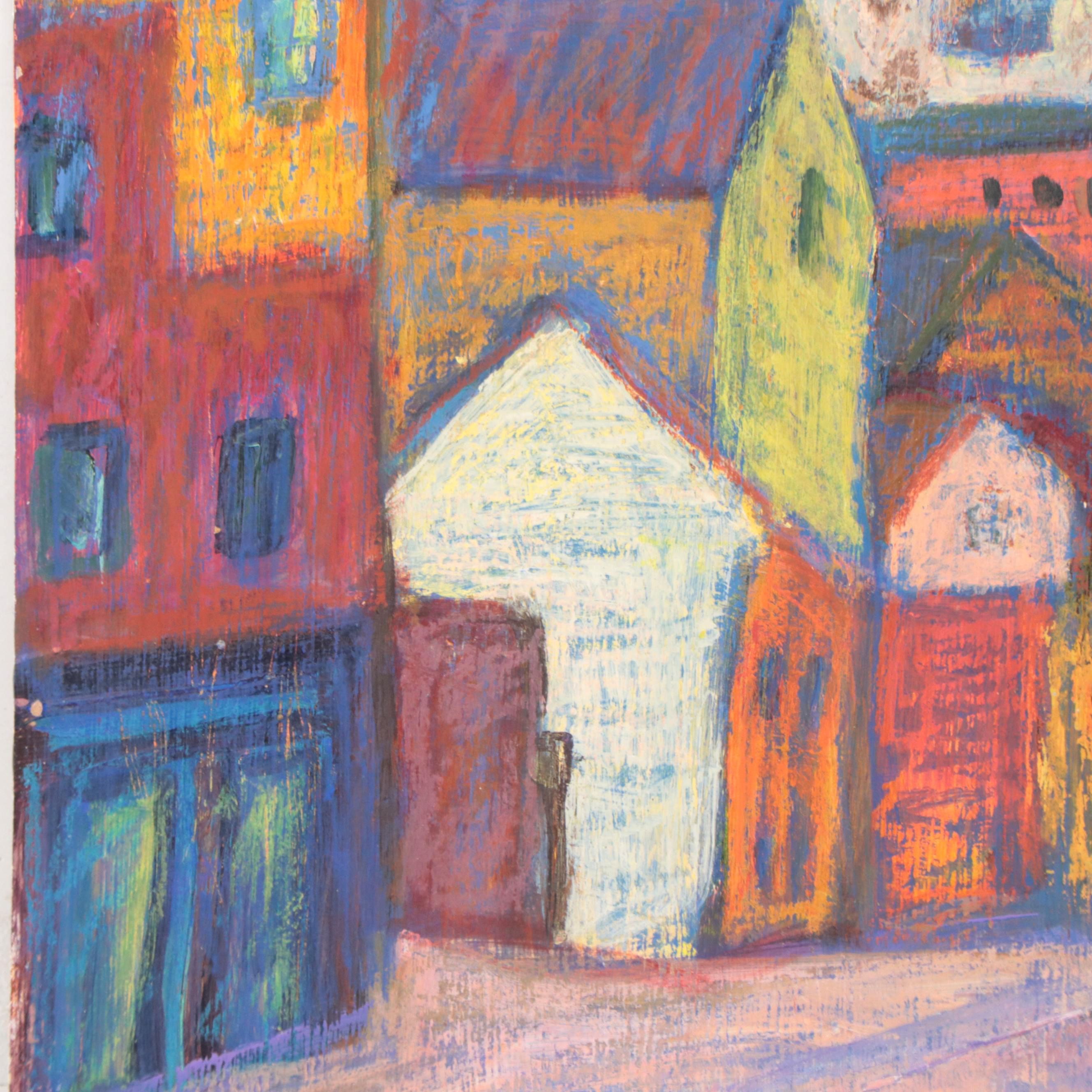 Marina Mozhayeva Street View Mixed Media Painting